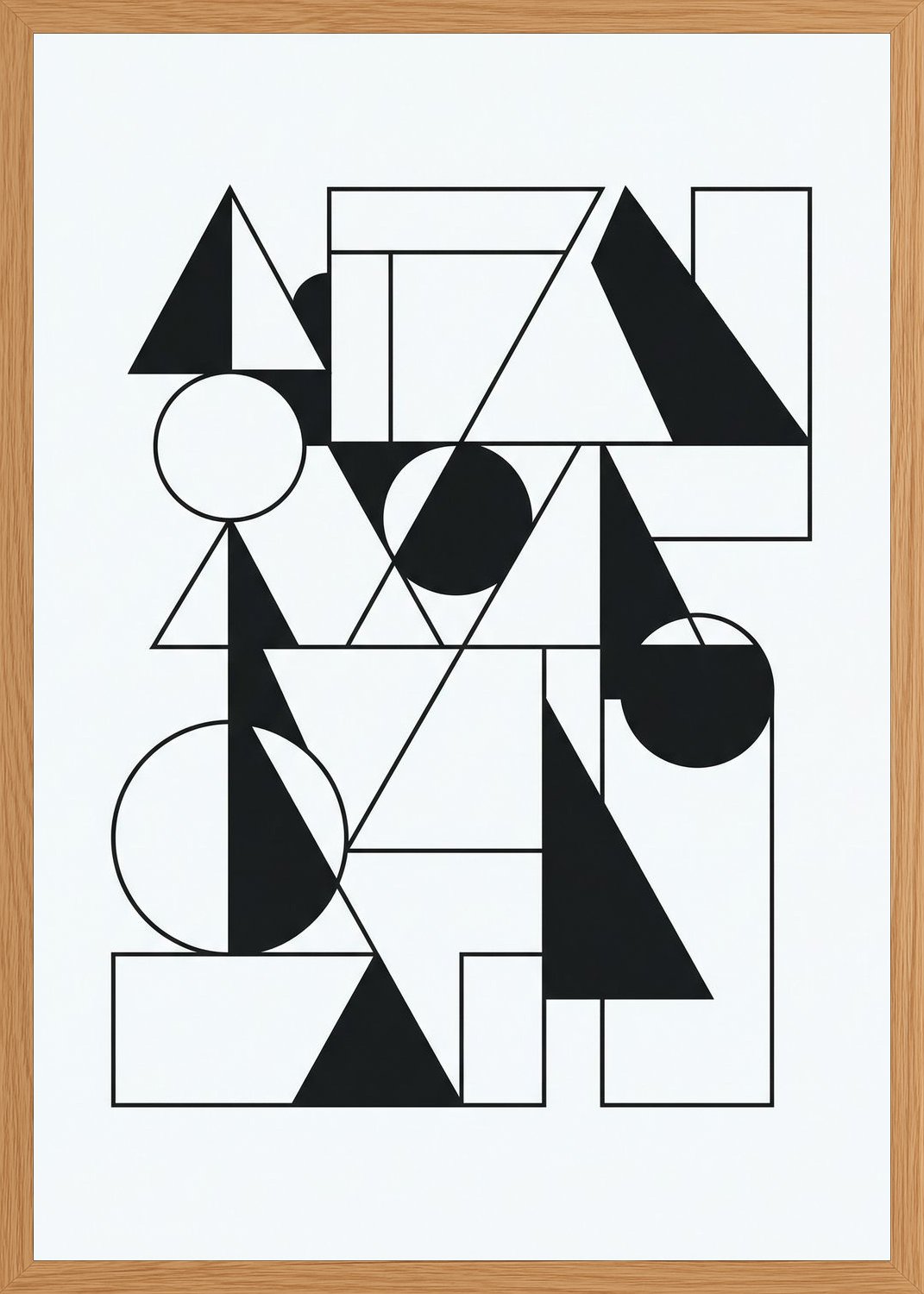 Poster in oak frame