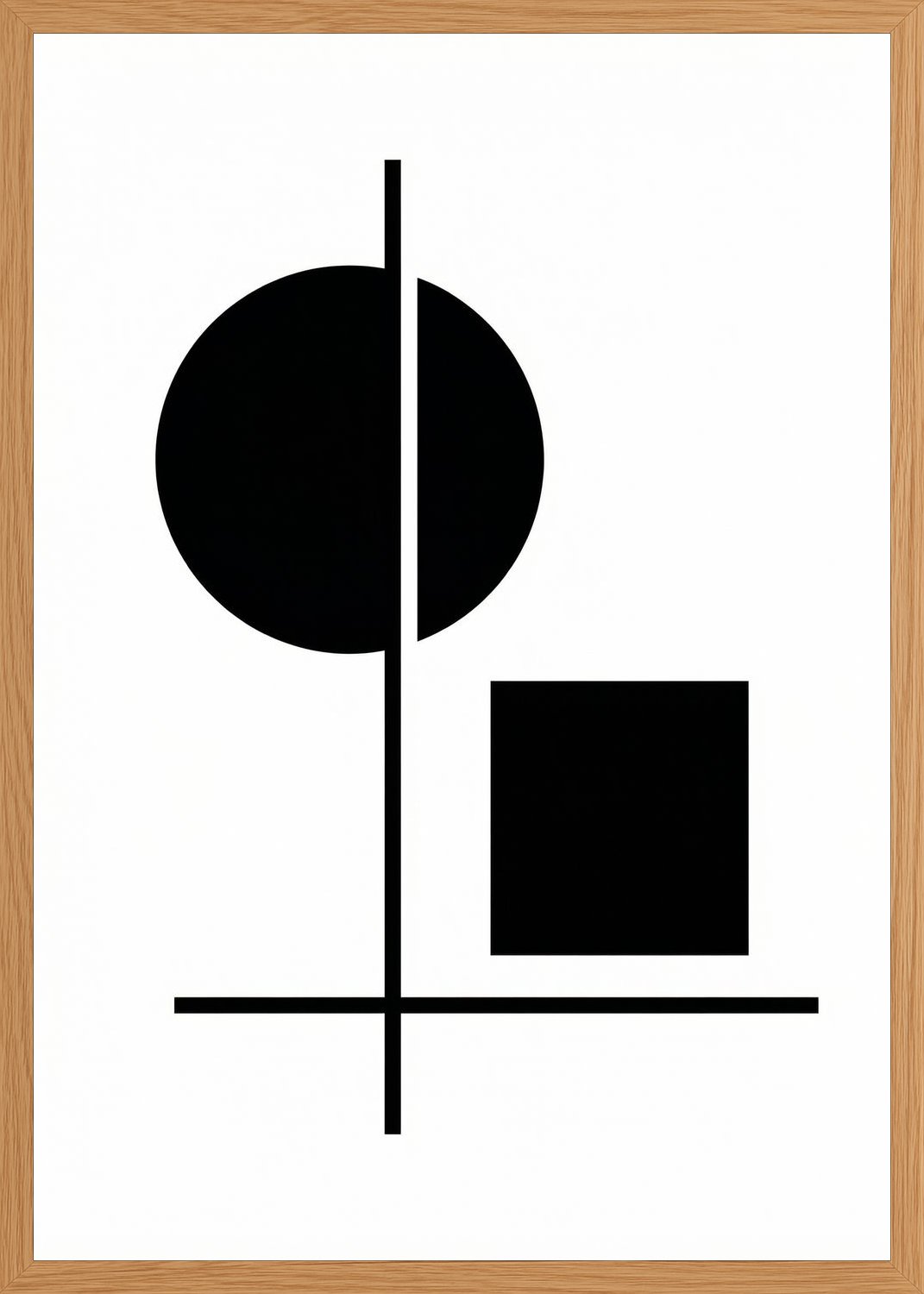 Poster in oak frame