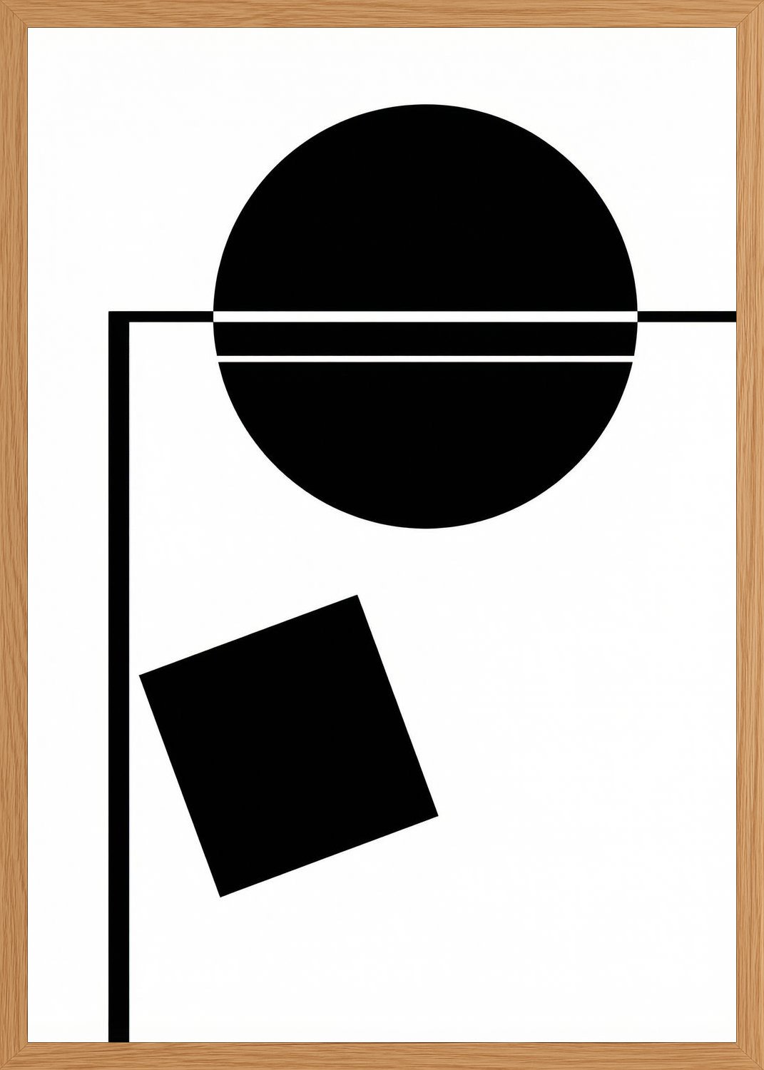 Poster in oak frame