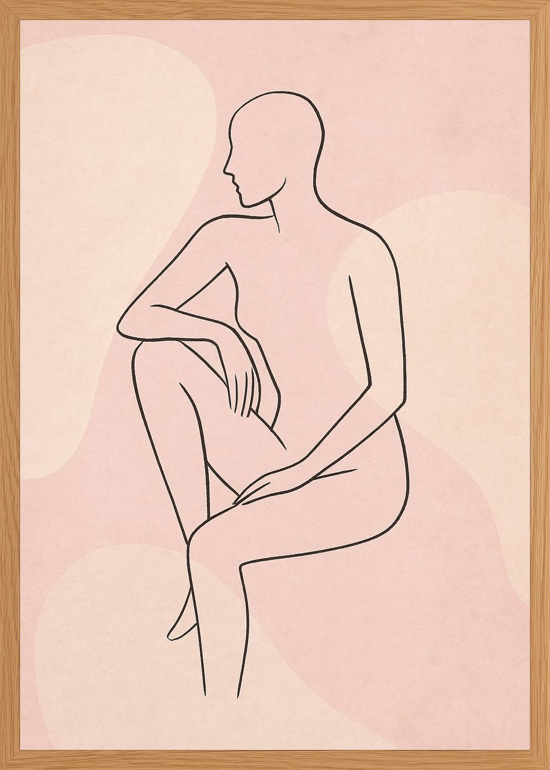 Poster in oak frame