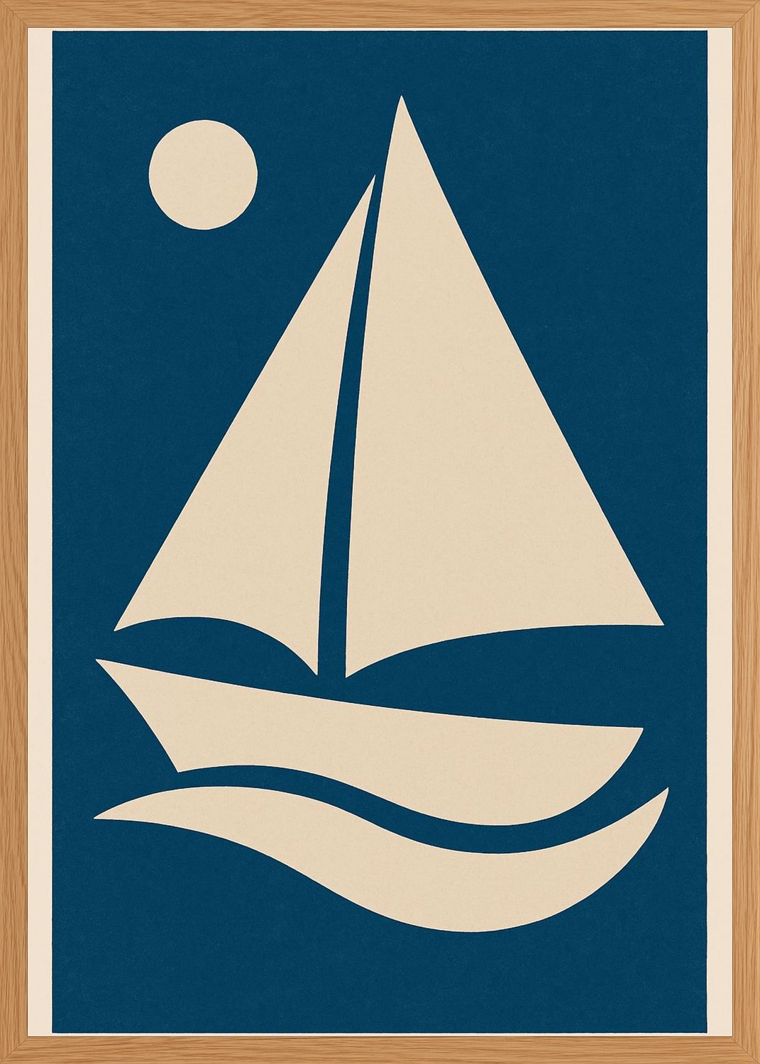 Poster in oak frame