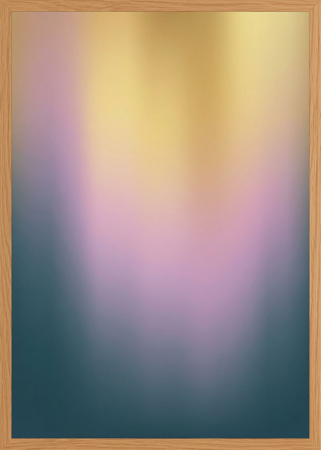 Poster in oak frame