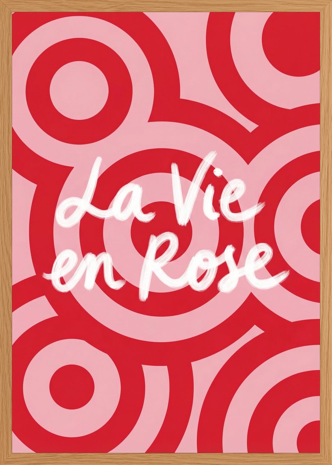Poster in oak frame