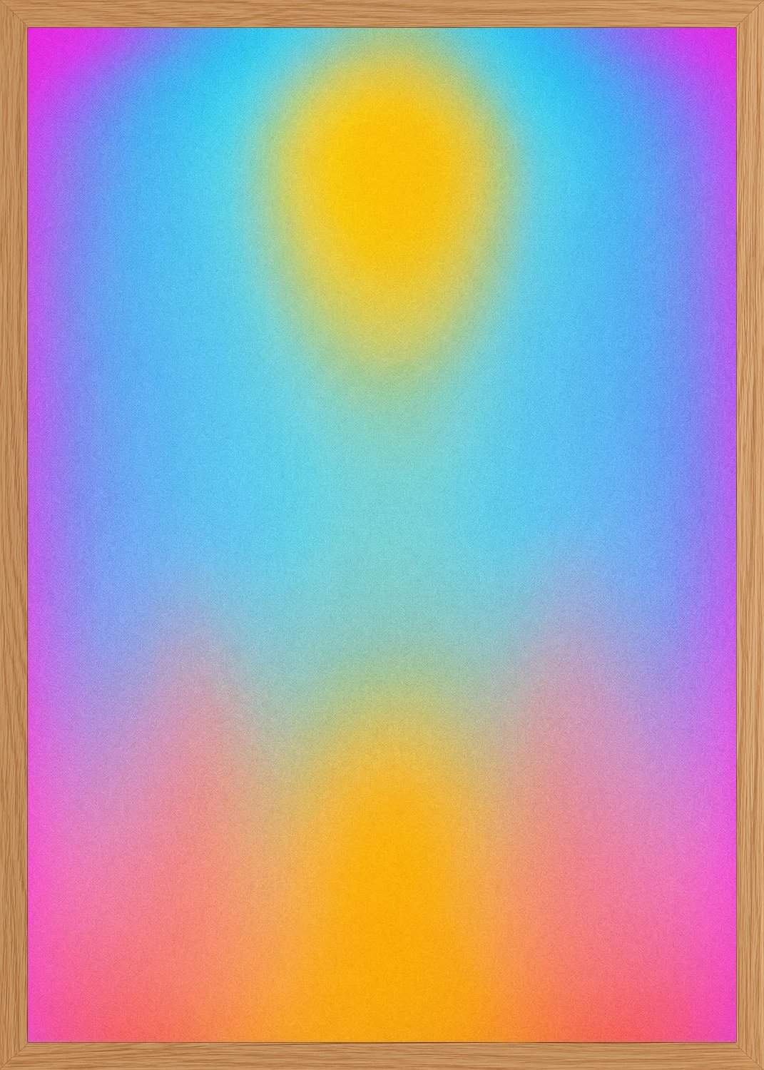 Poster in oak frame