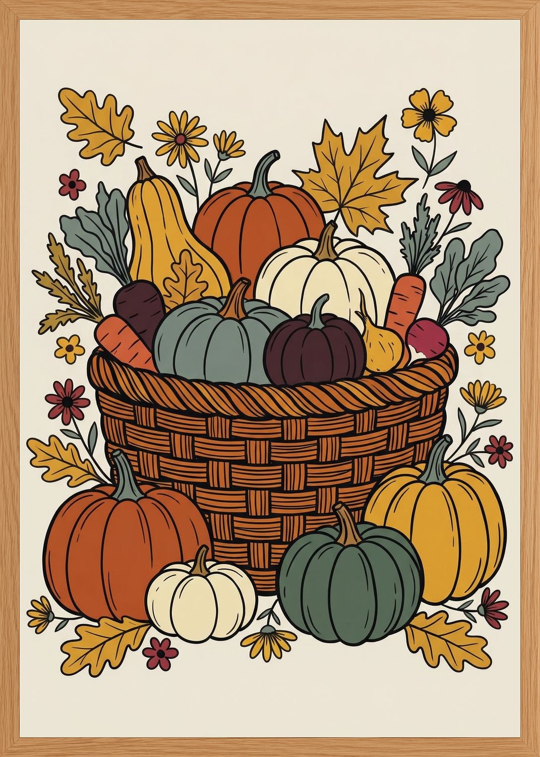 Poster in oak frame