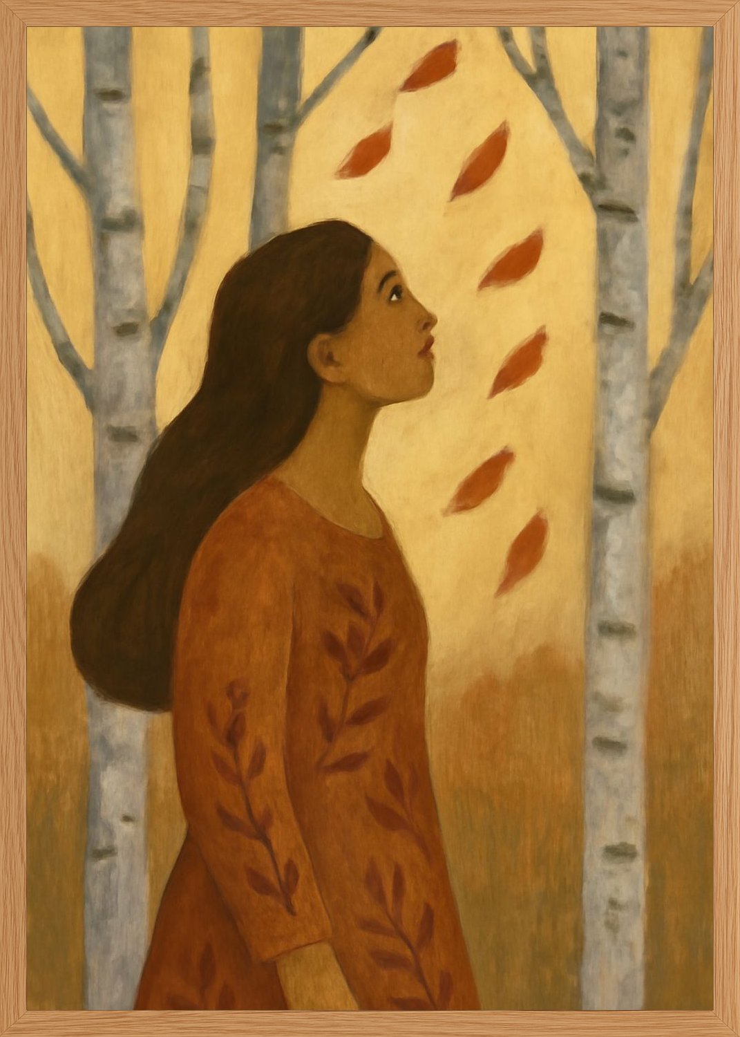 Poster in oak frame