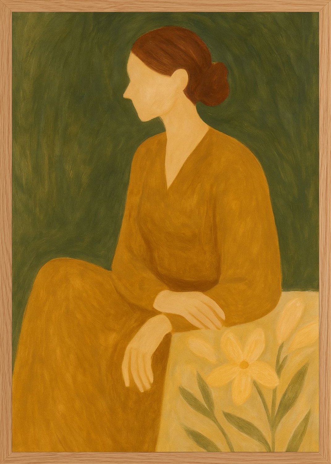Poster in oak frame