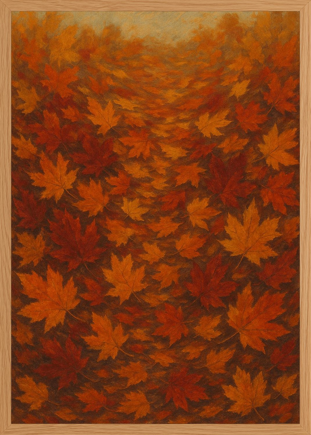 Poster in oak frame