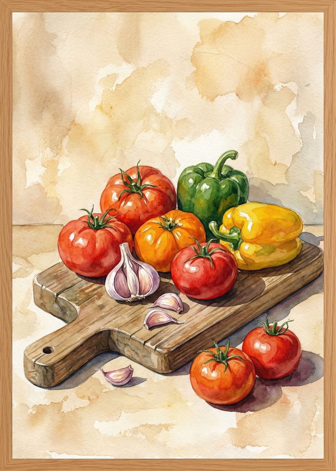 Poster in oak frame