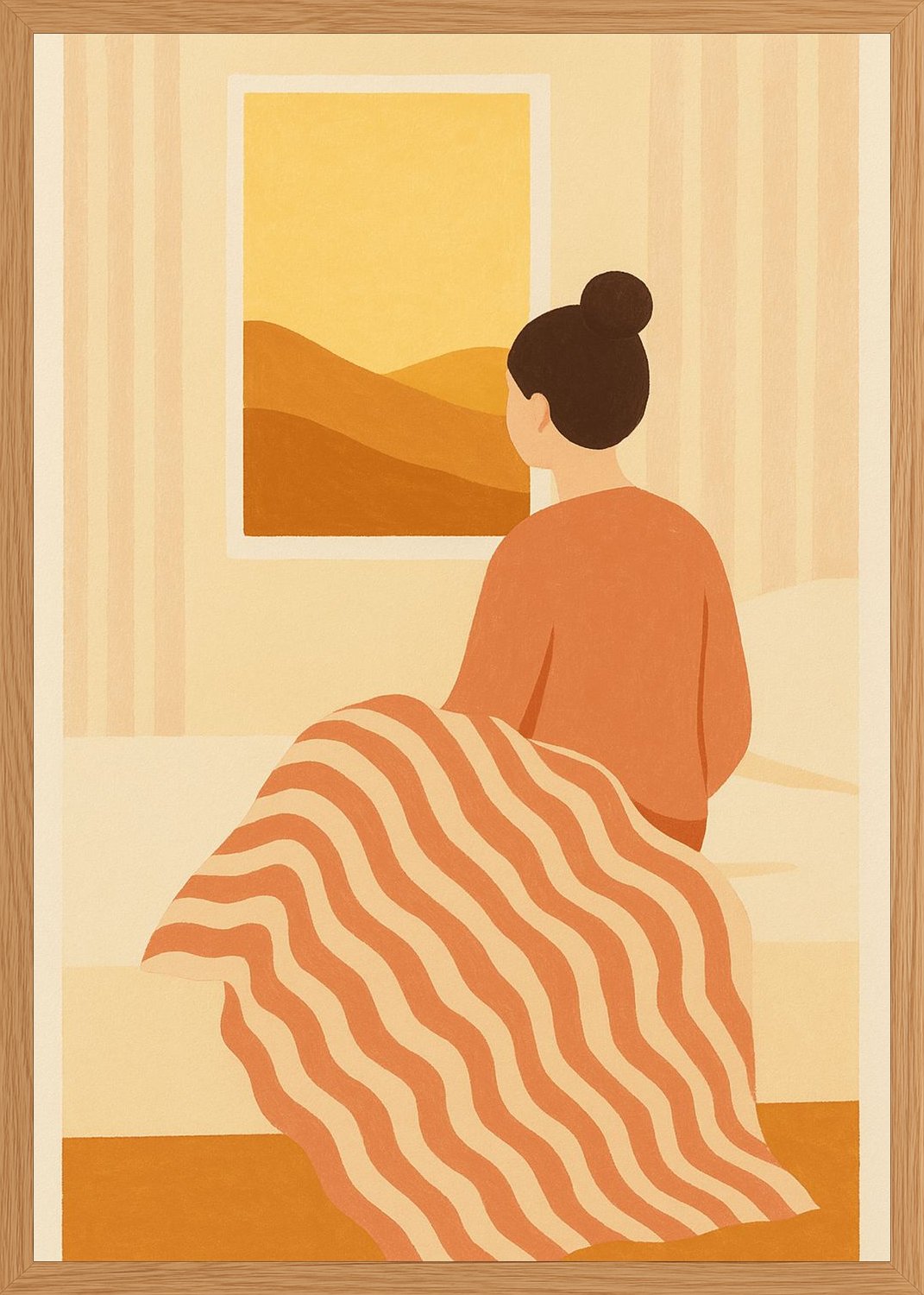 Poster in oak frame