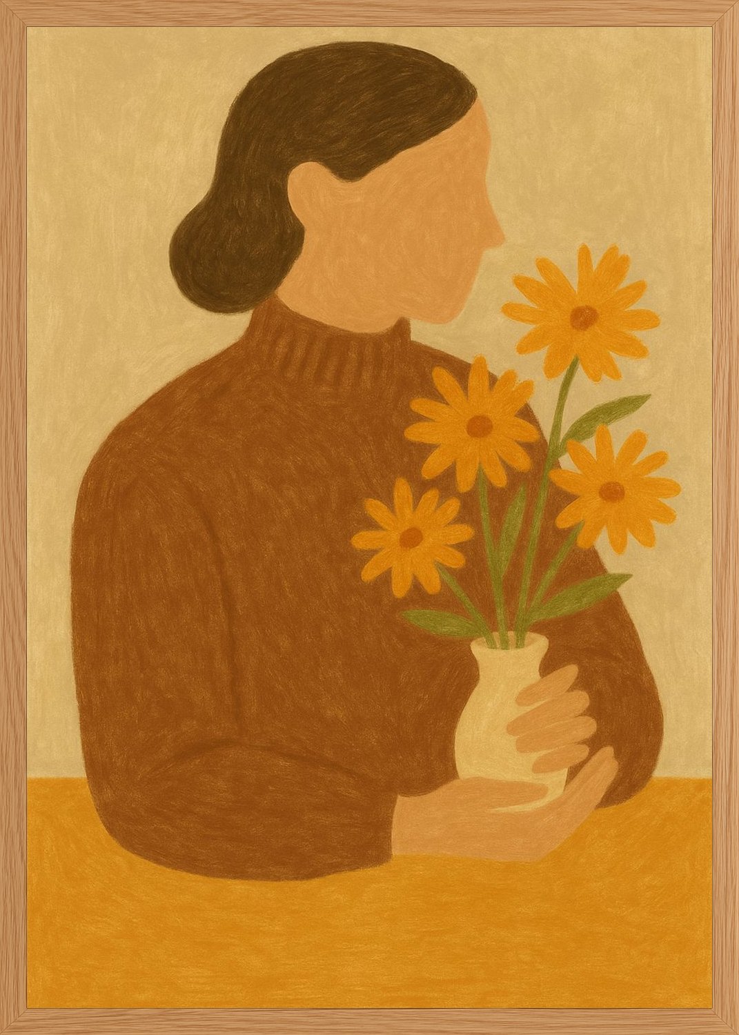Poster in oak frame