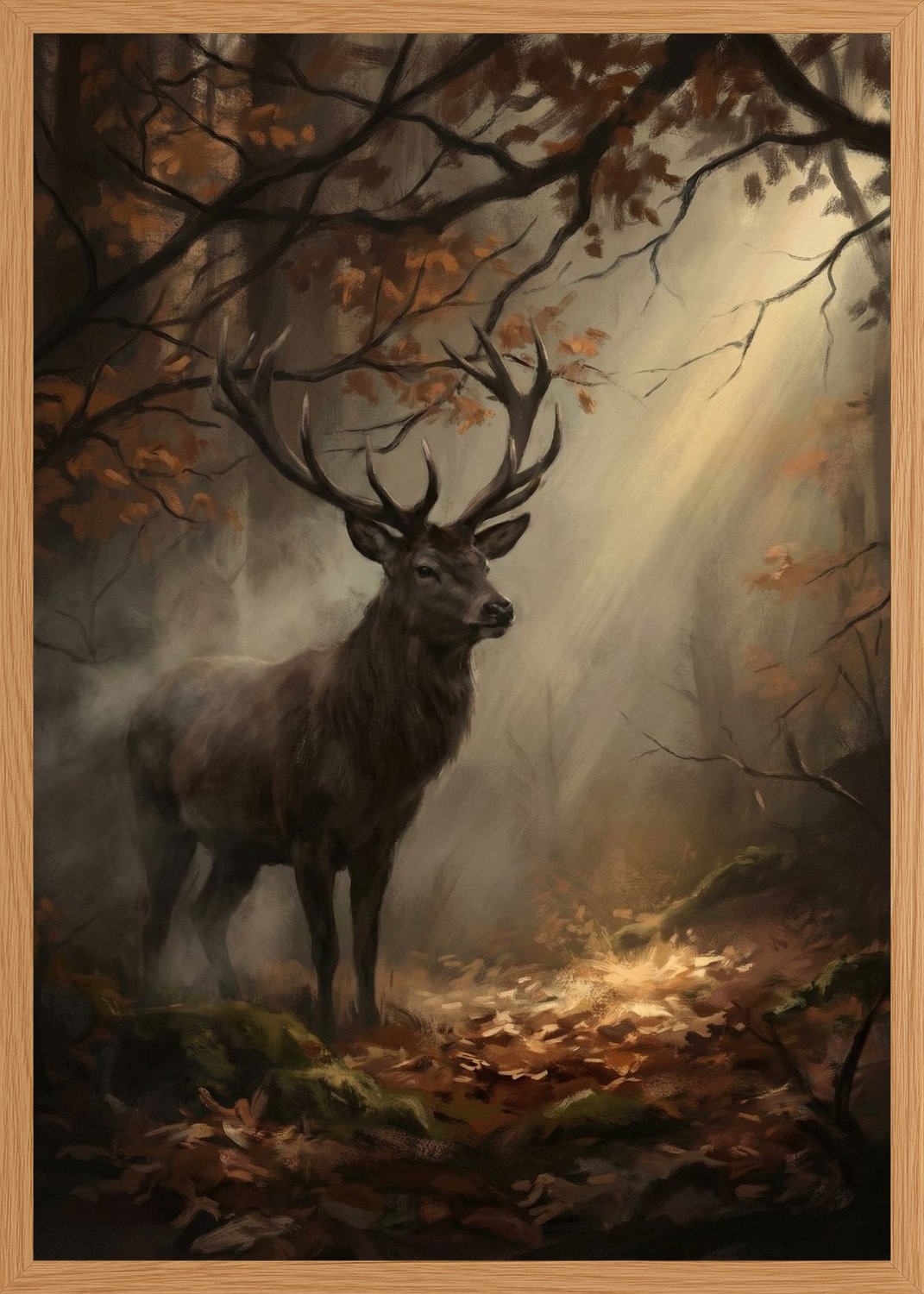 Poster in oak frame