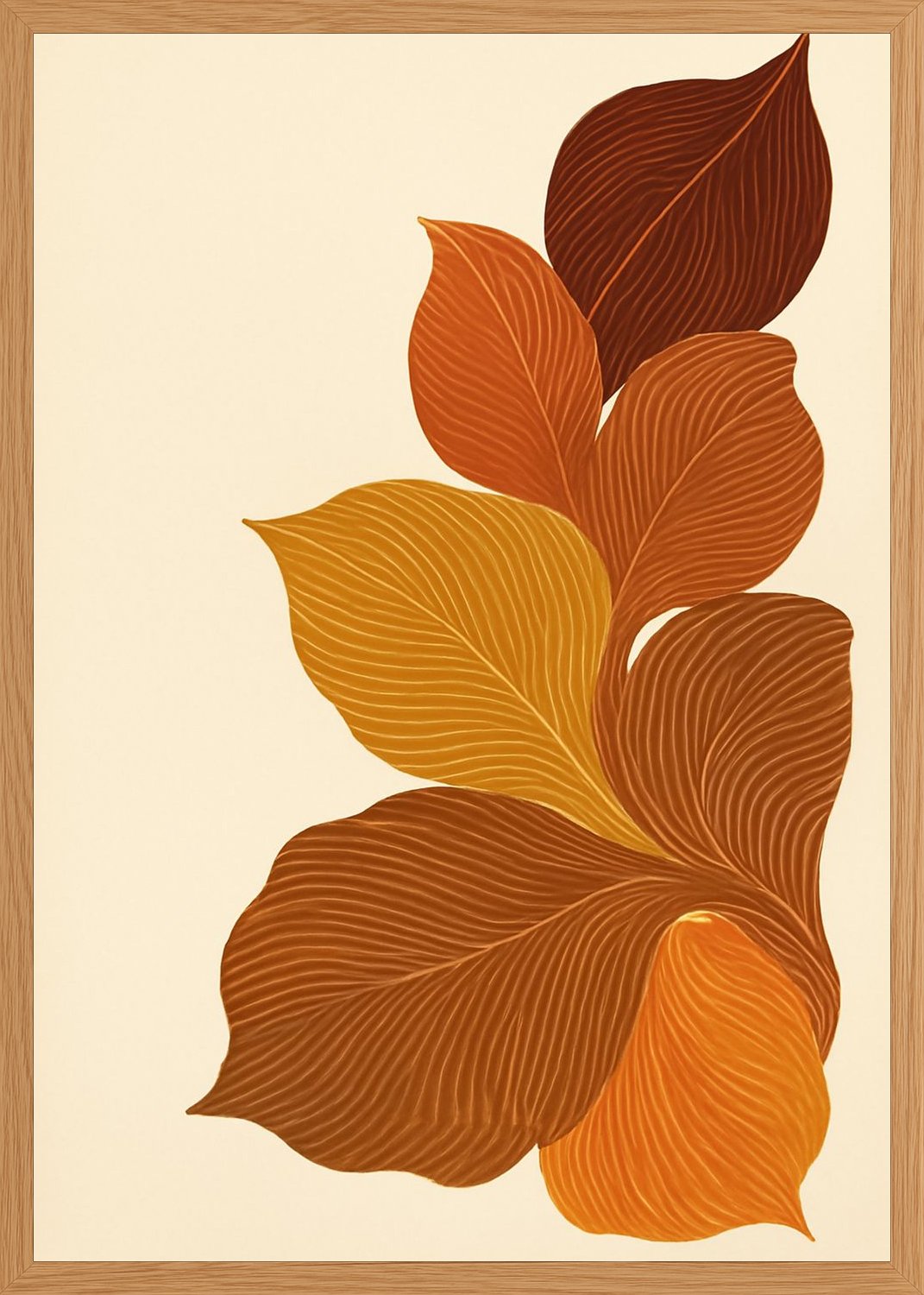 Poster in oak frame