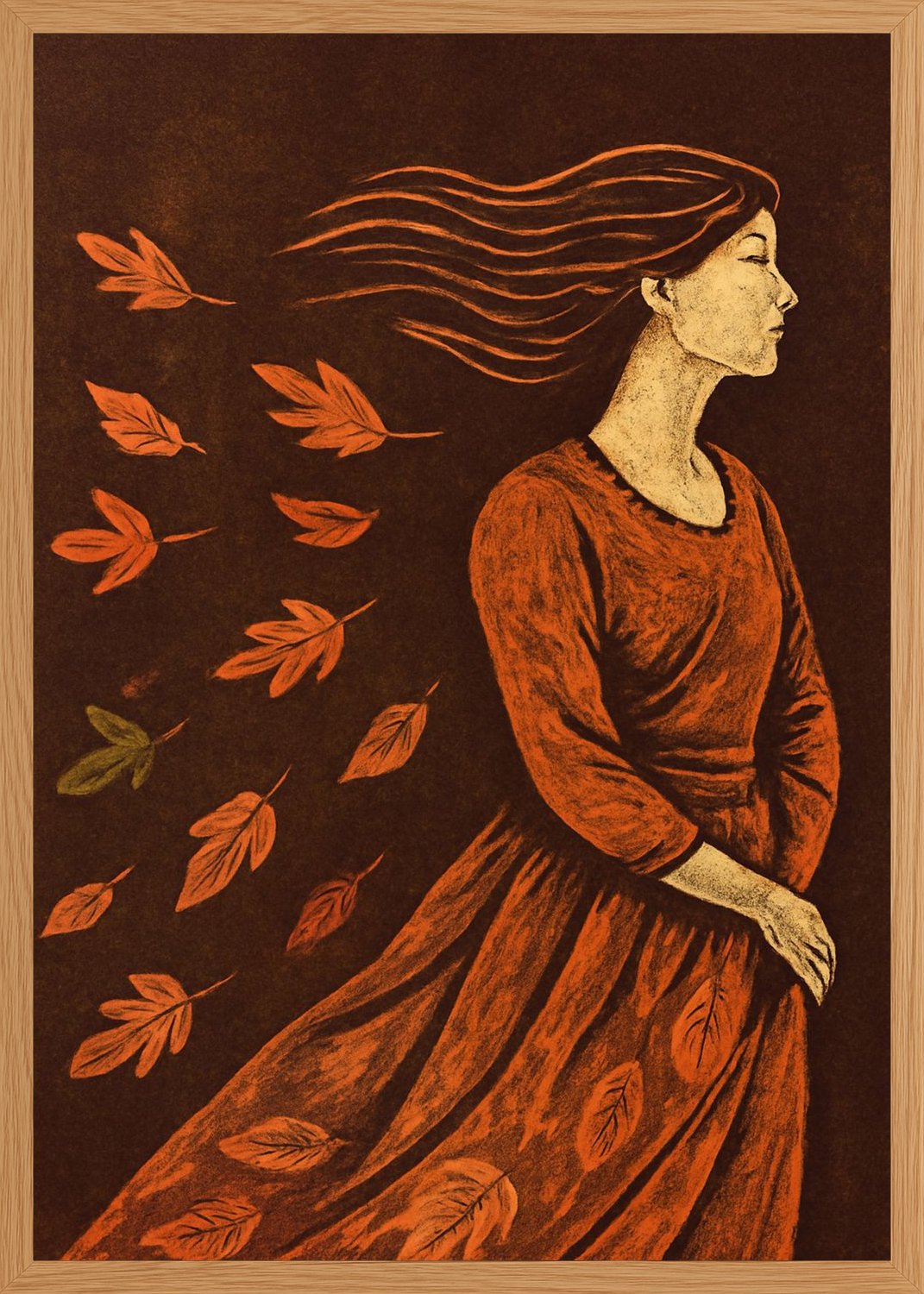 Poster in oak frame