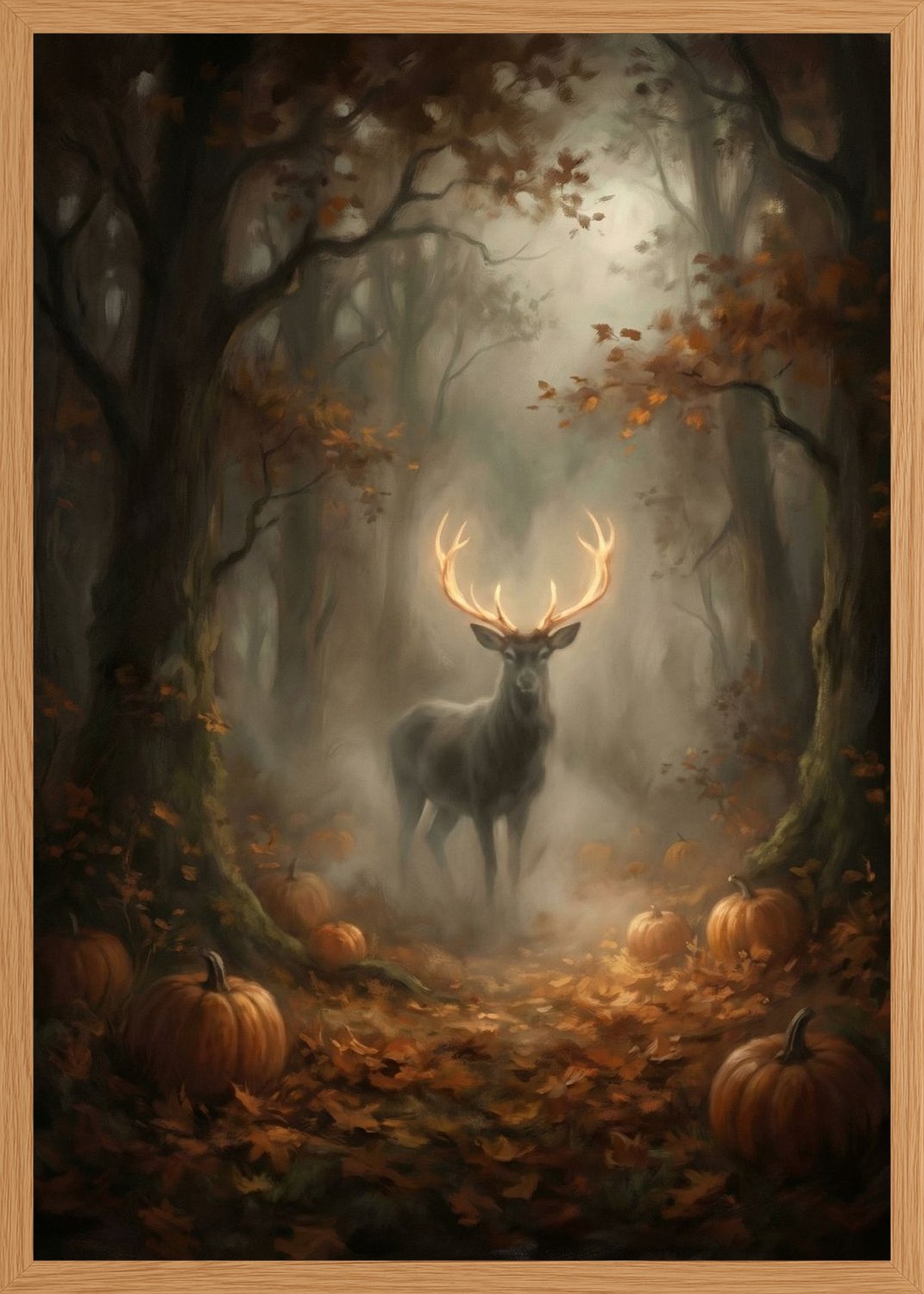 Poster in oak frame