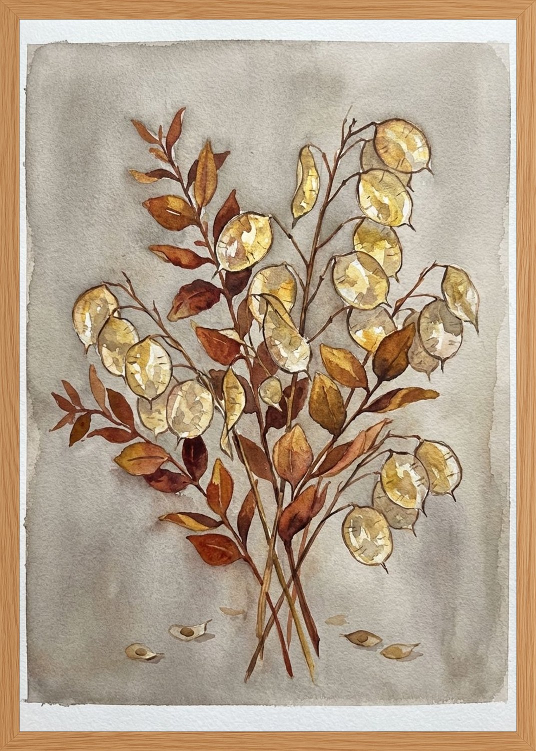 Poster in oak frame