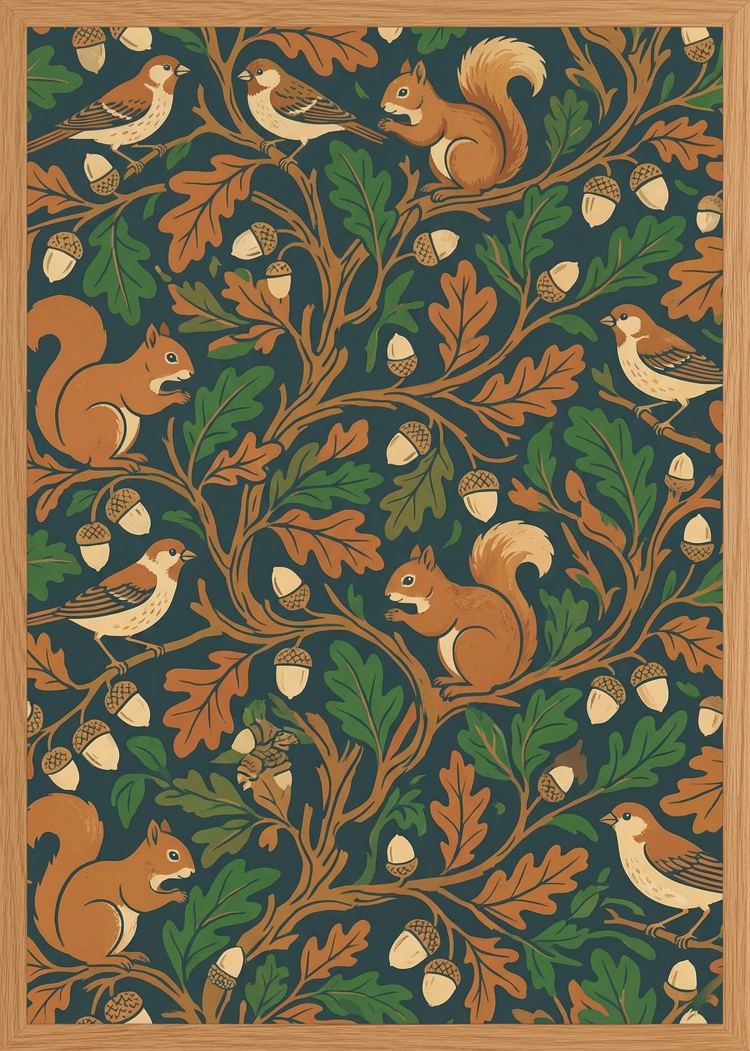 Poster in oak frame