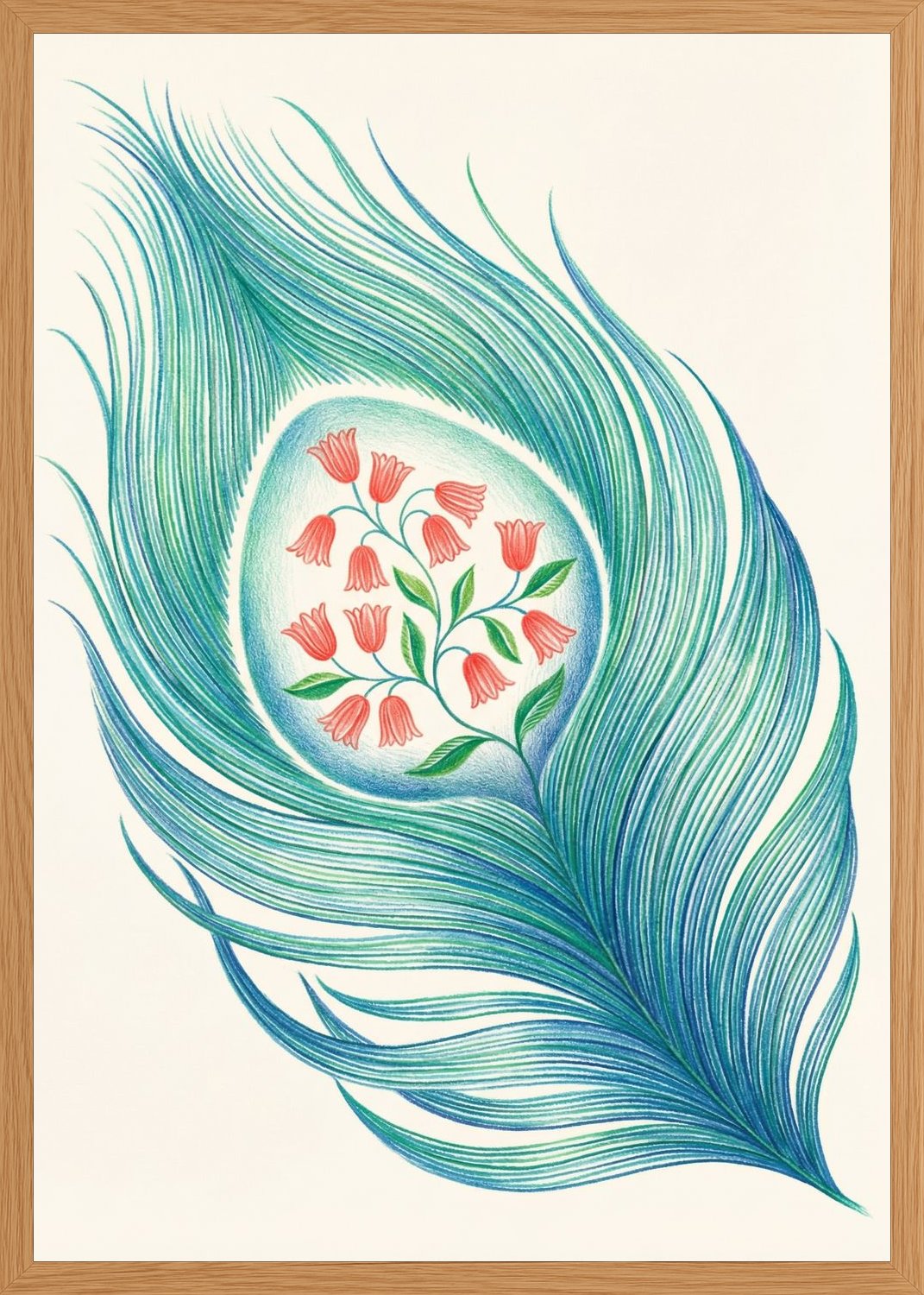 Poster in oak frame