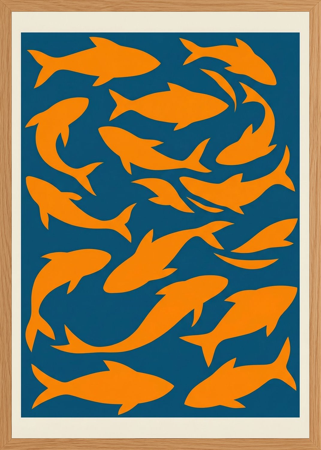Poster in oak frame