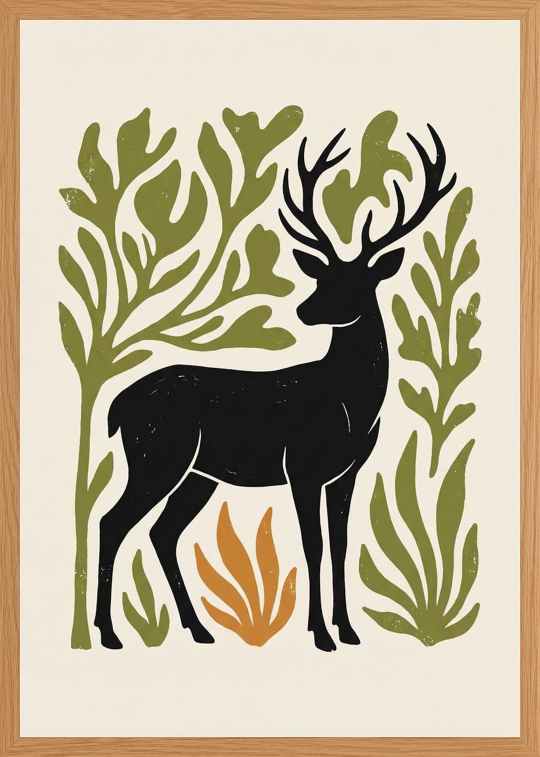 Poster in oak frame