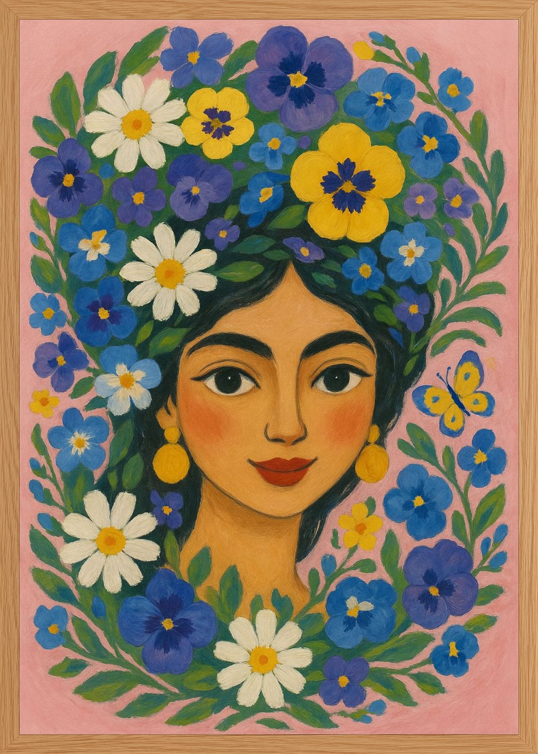 Poster in oak frame