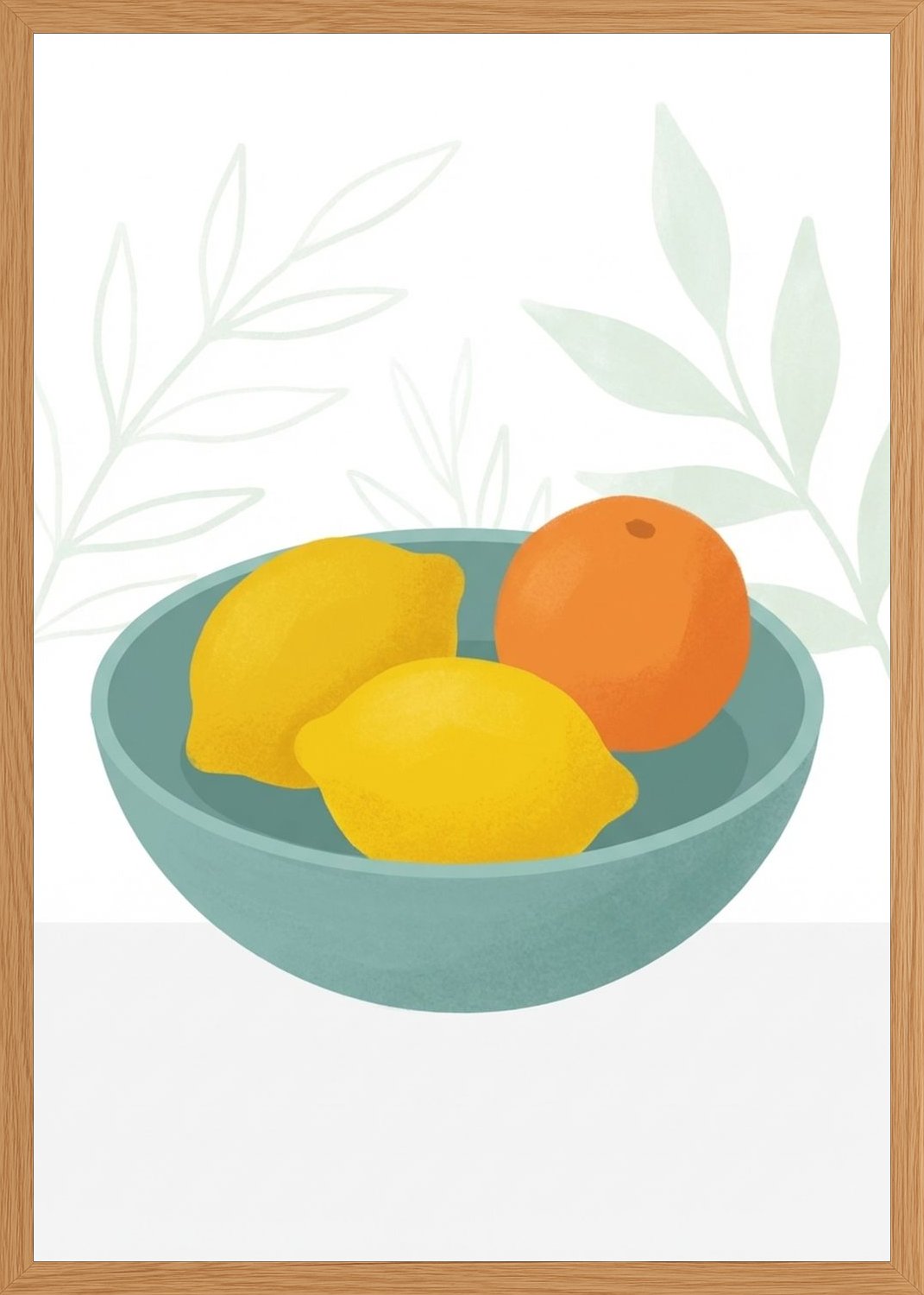 Poster in oak frame