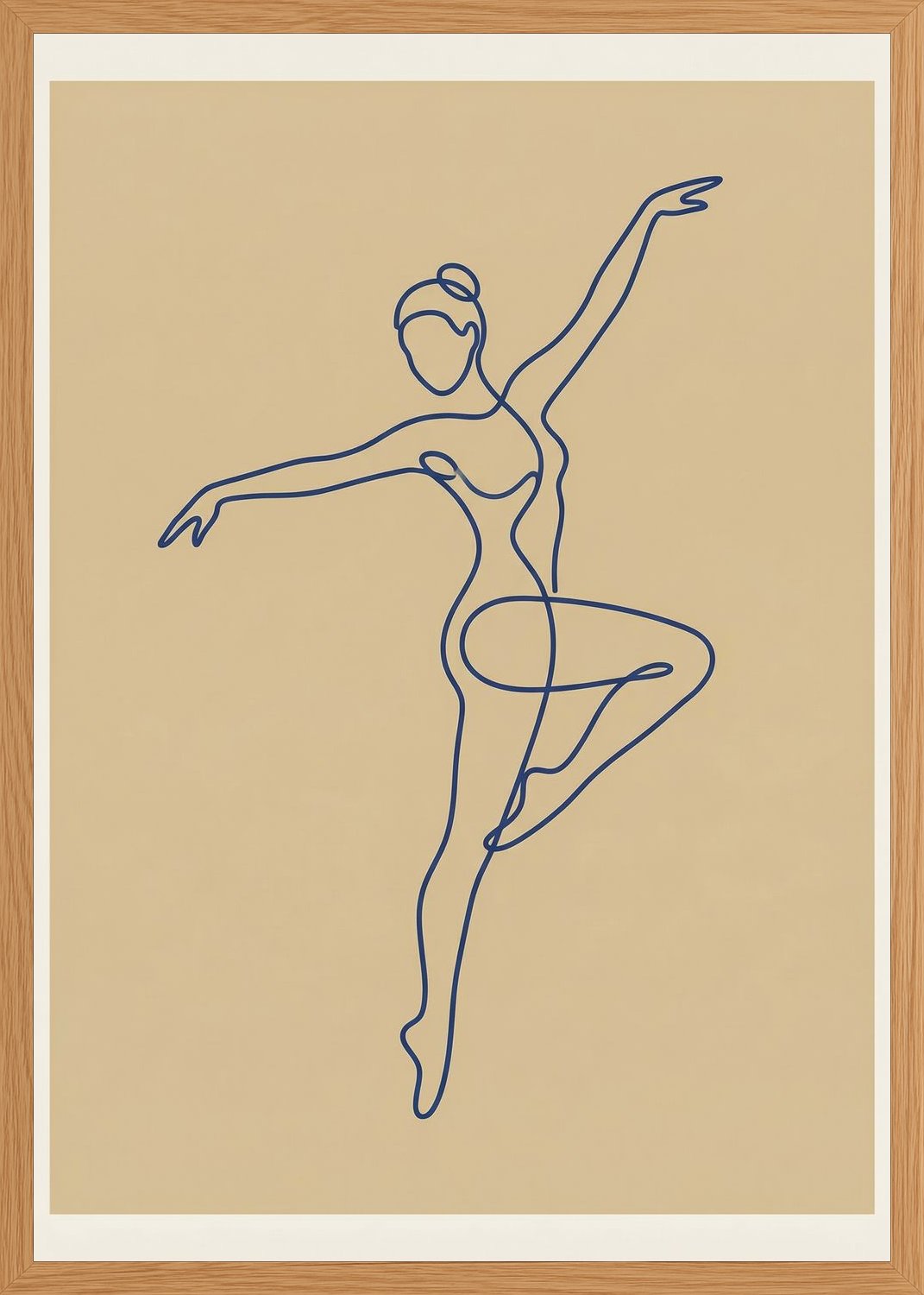Poster in oak frame