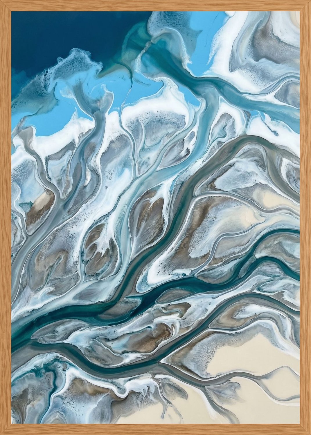 Poster in oak frame