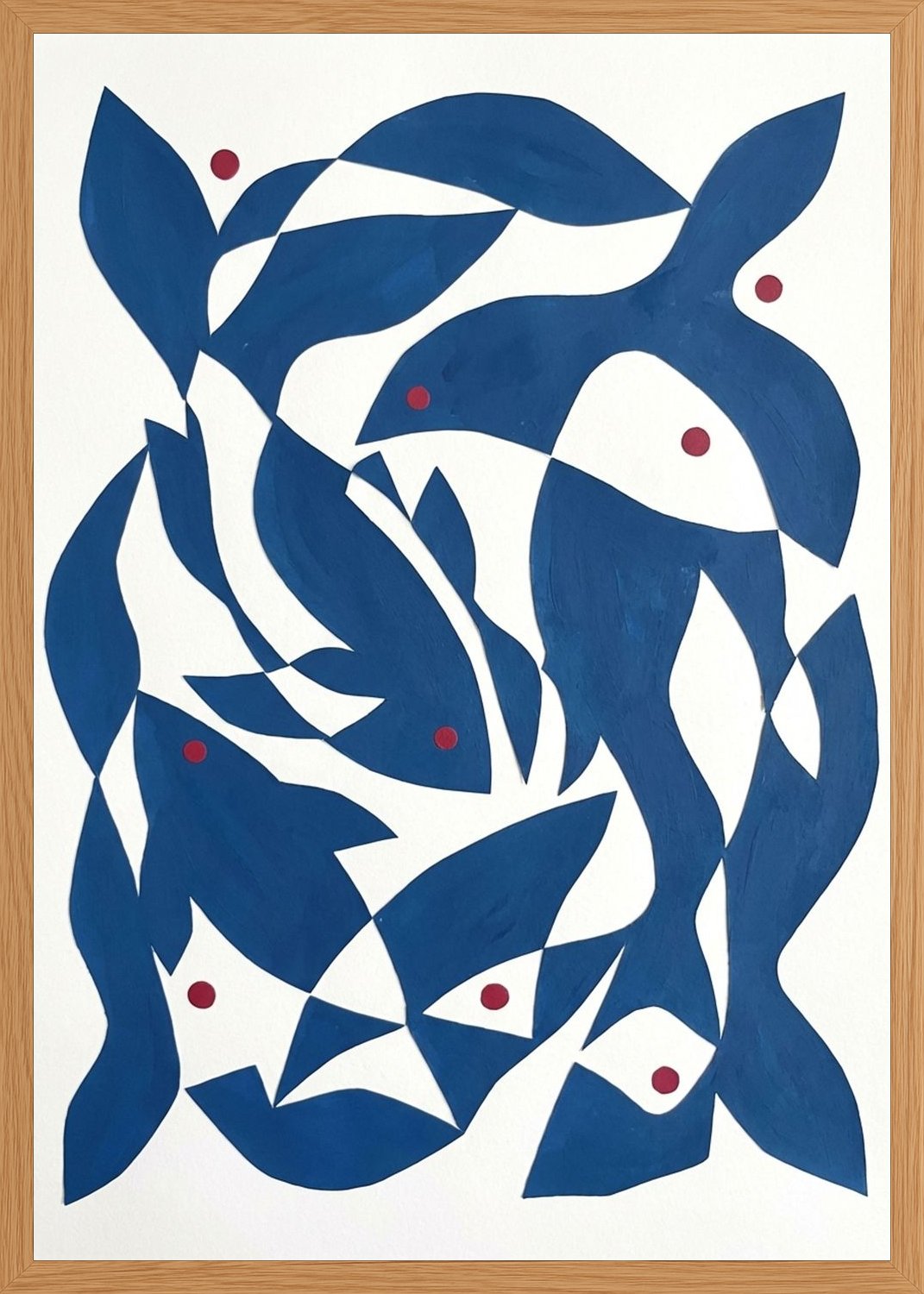 Poster in oak frame
