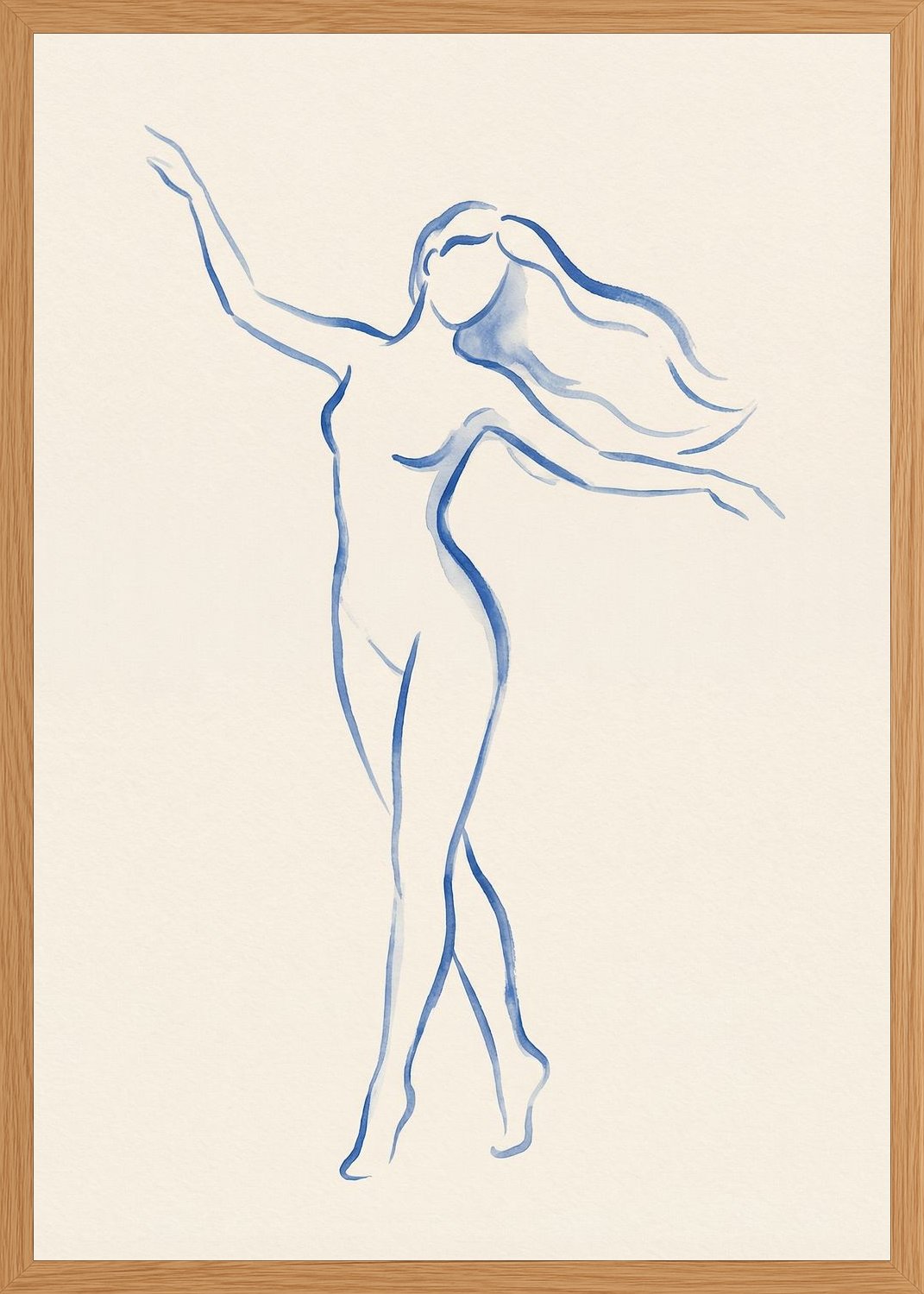 Poster in oak frame