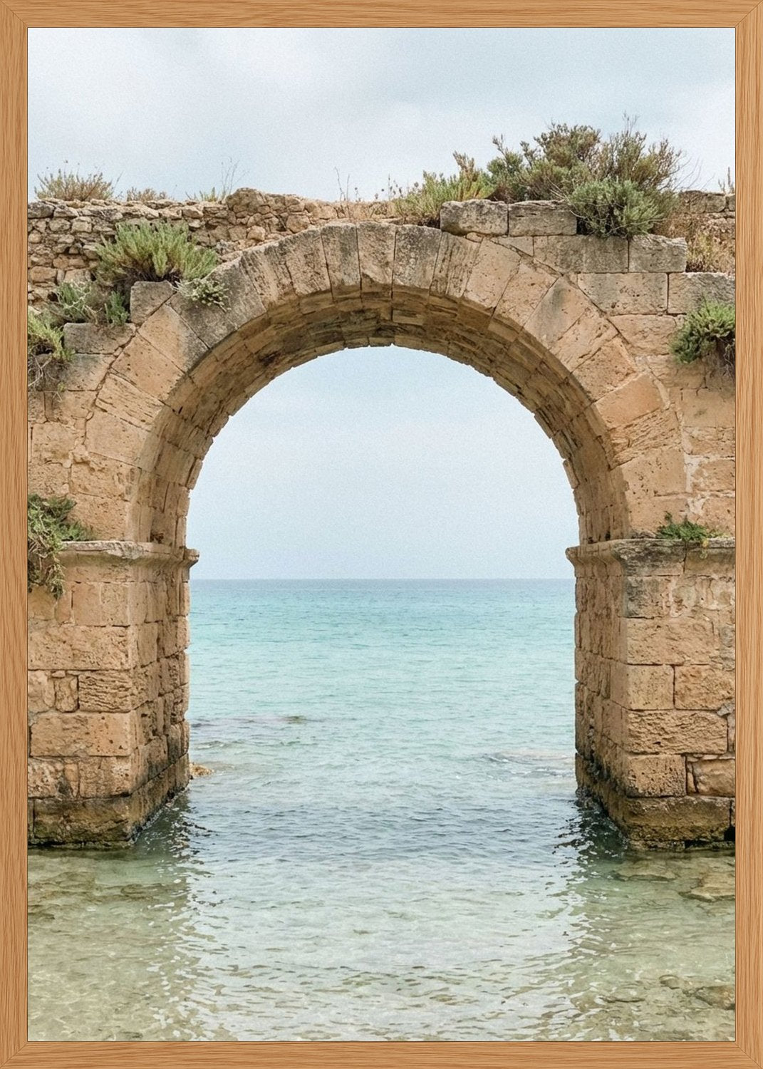 Poster in oak frame