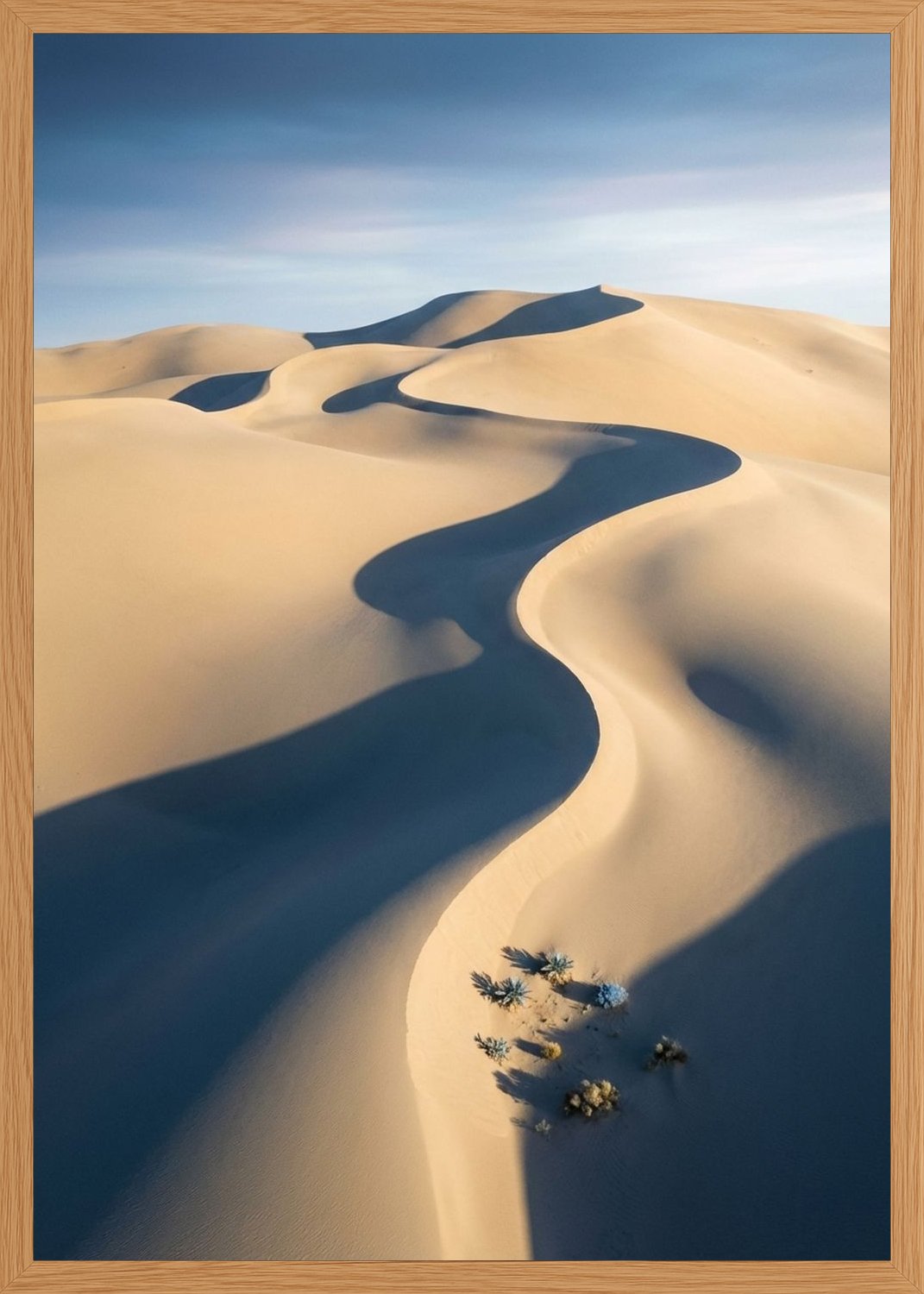 Poster in oak frame