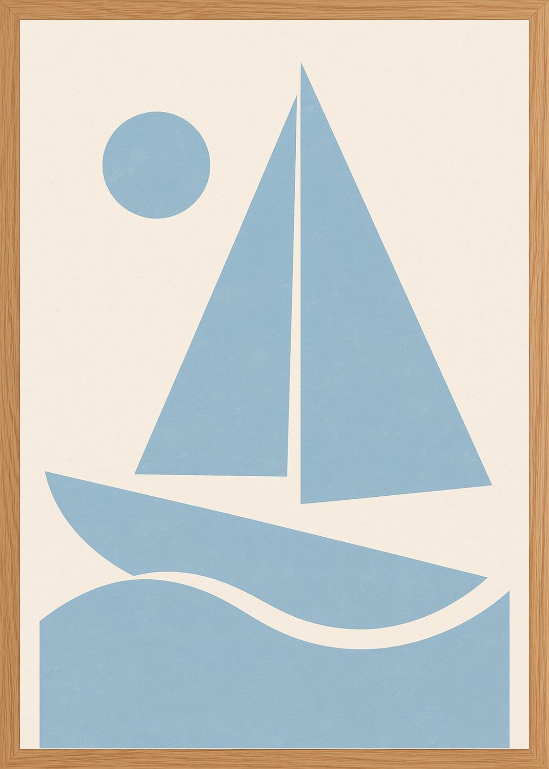 Poster in oak frame