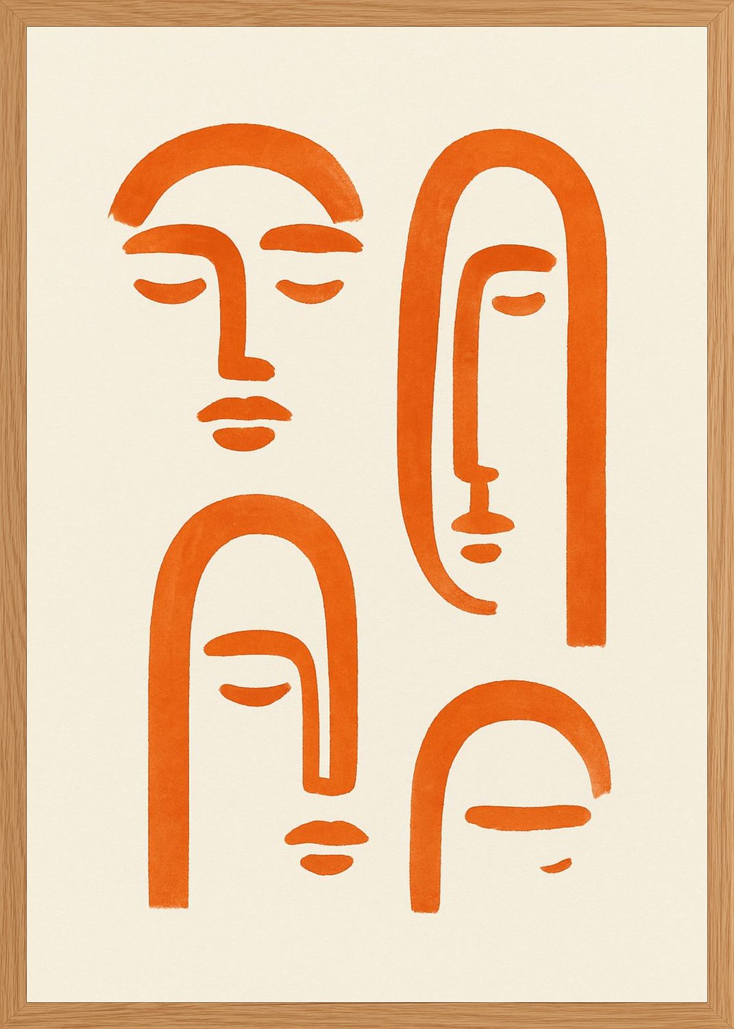 Poster in oak frame