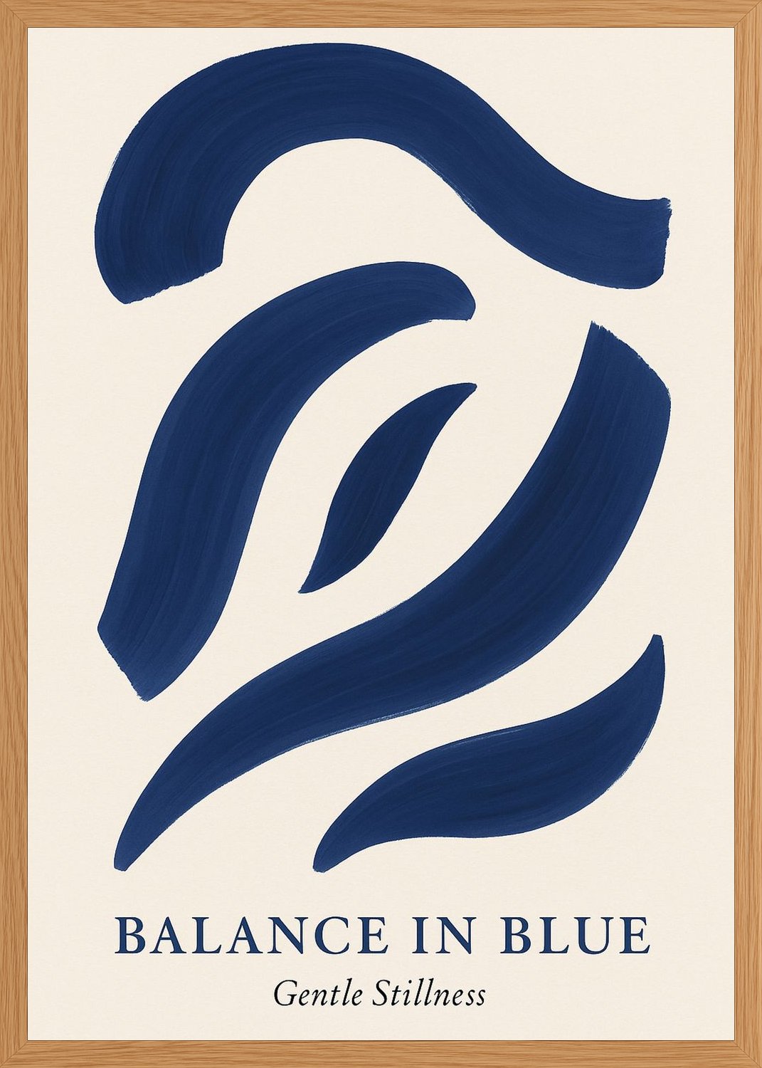 Poster in oak frame