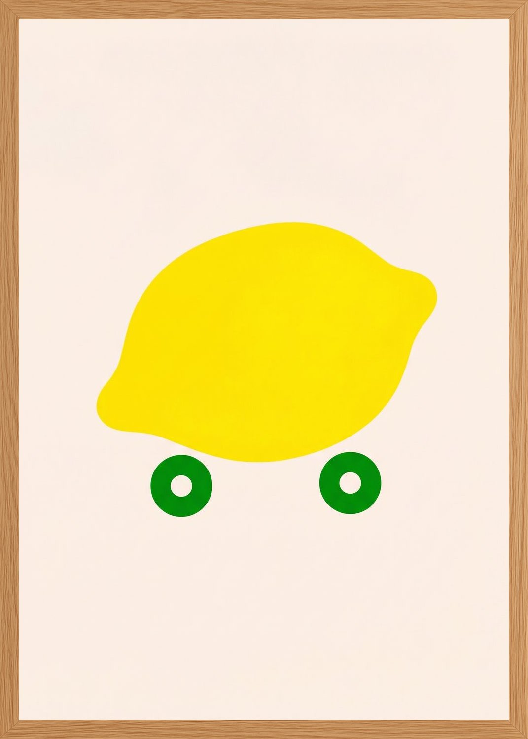 Poster in oak frame