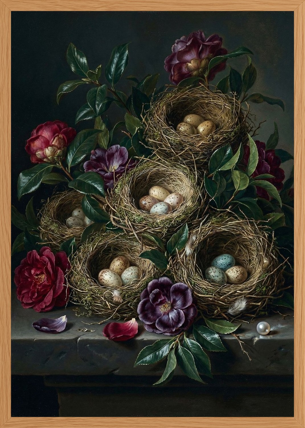 Poster in oak frame