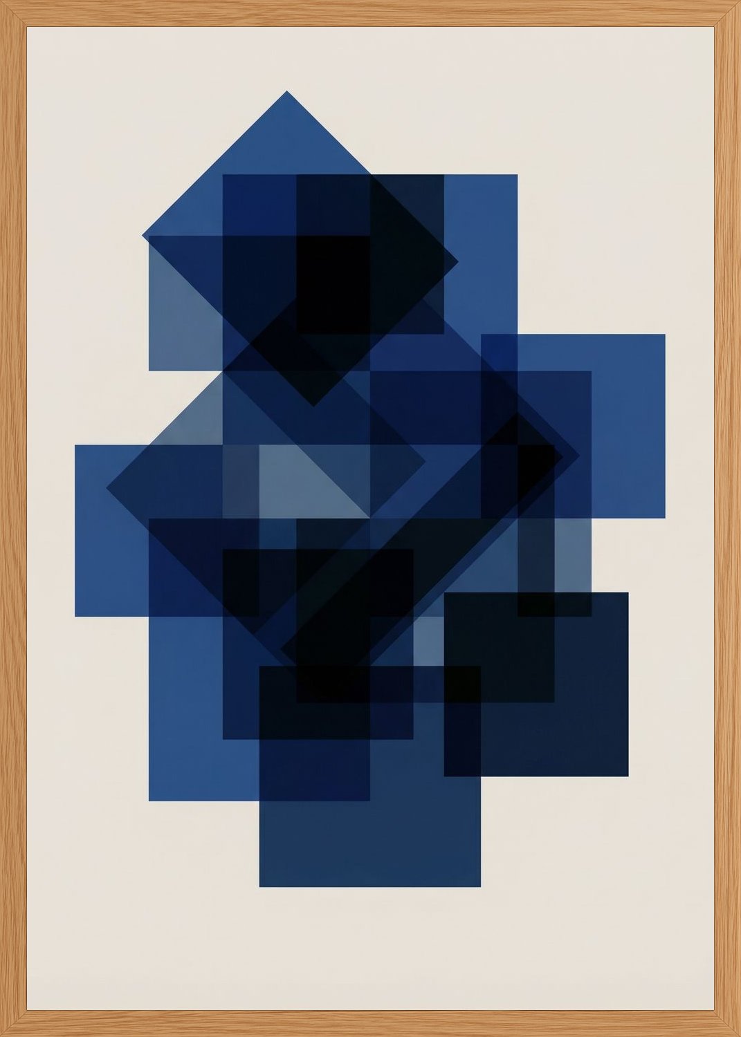 Poster in oak frame