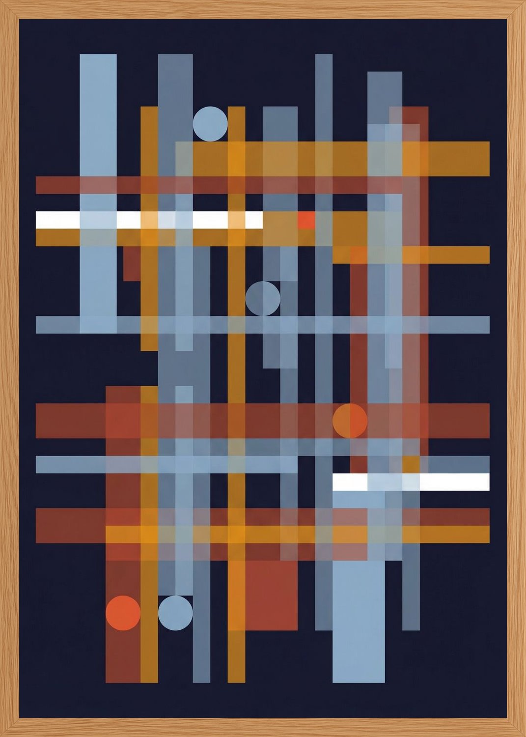 Poster in oak frame