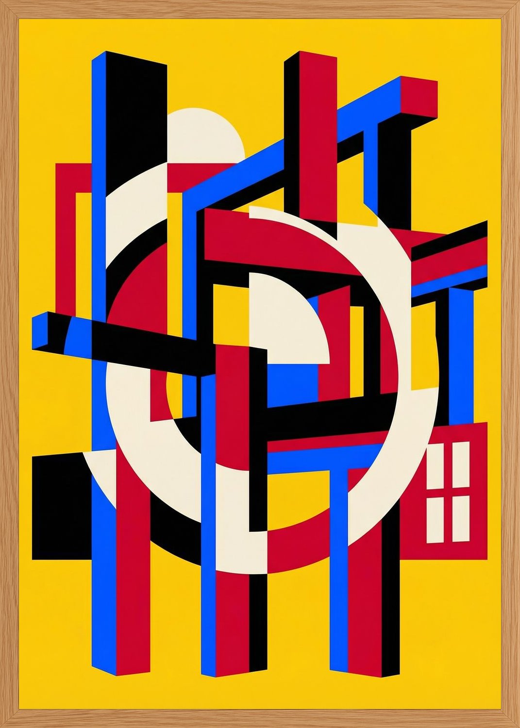Poster in oak frame