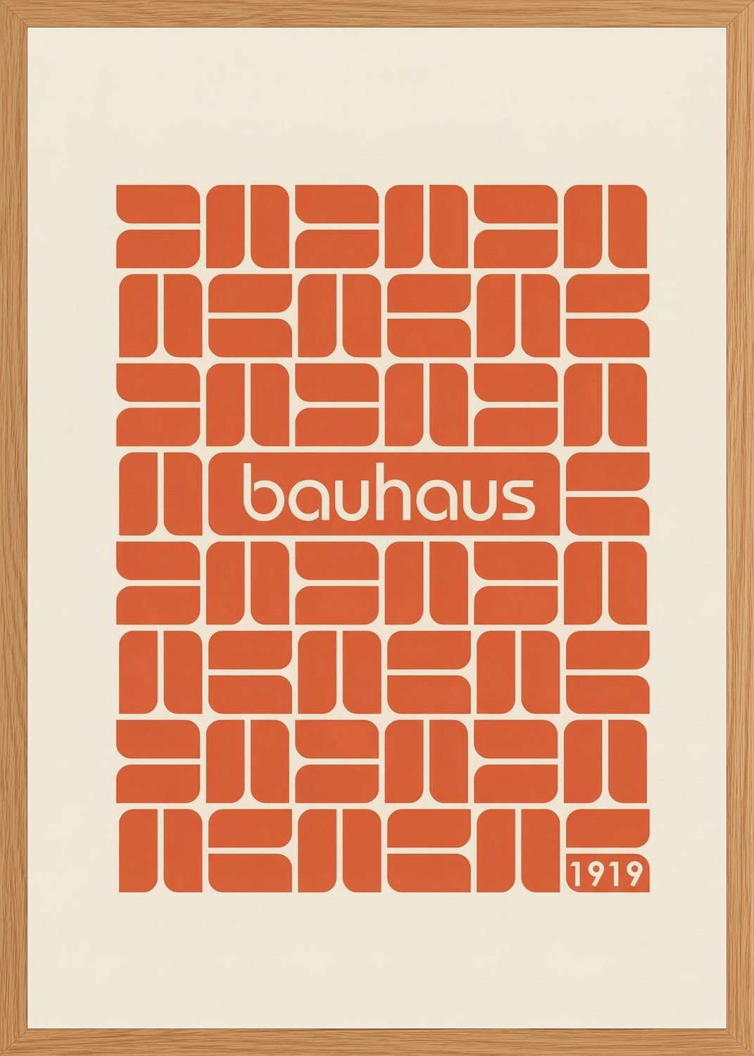 Poster in oak frame