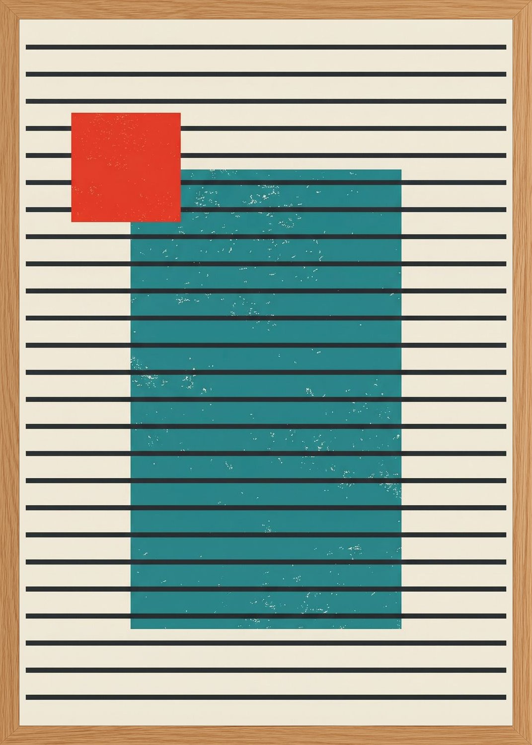 Poster in oak frame