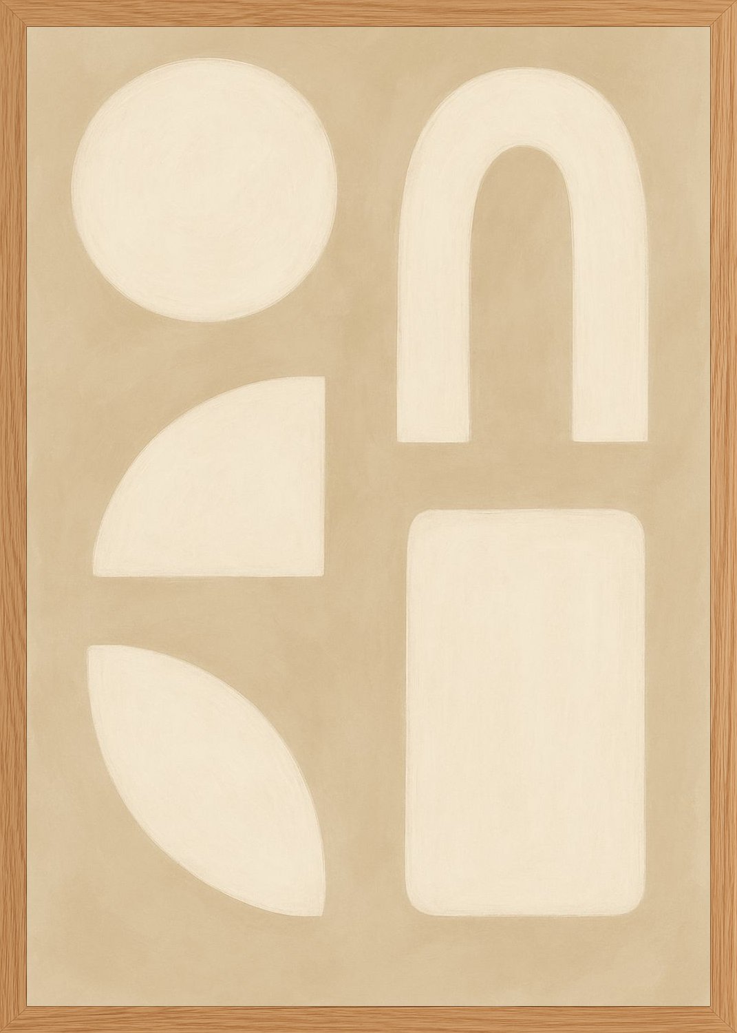 Poster in oak frame