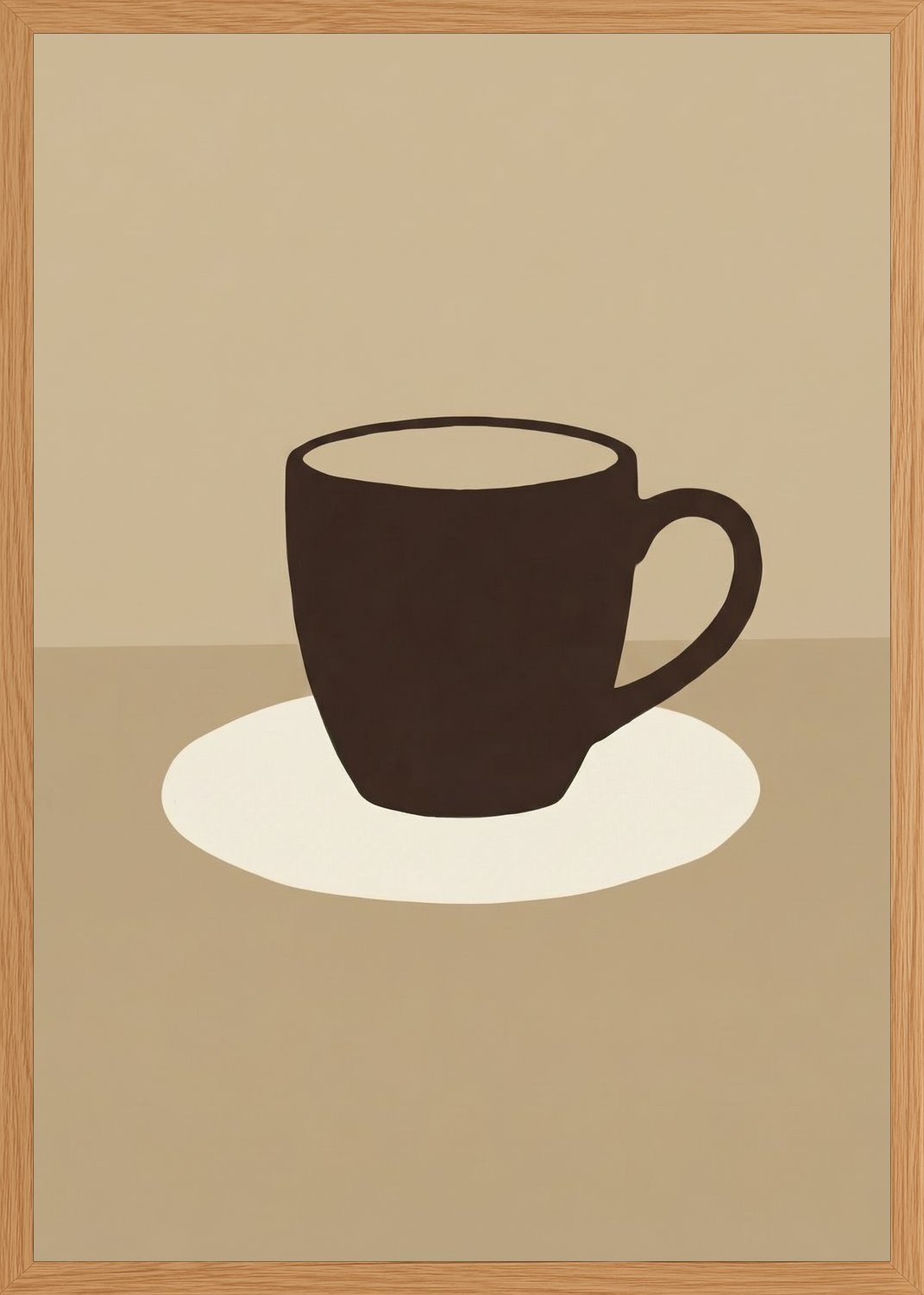 Poster in oak frame