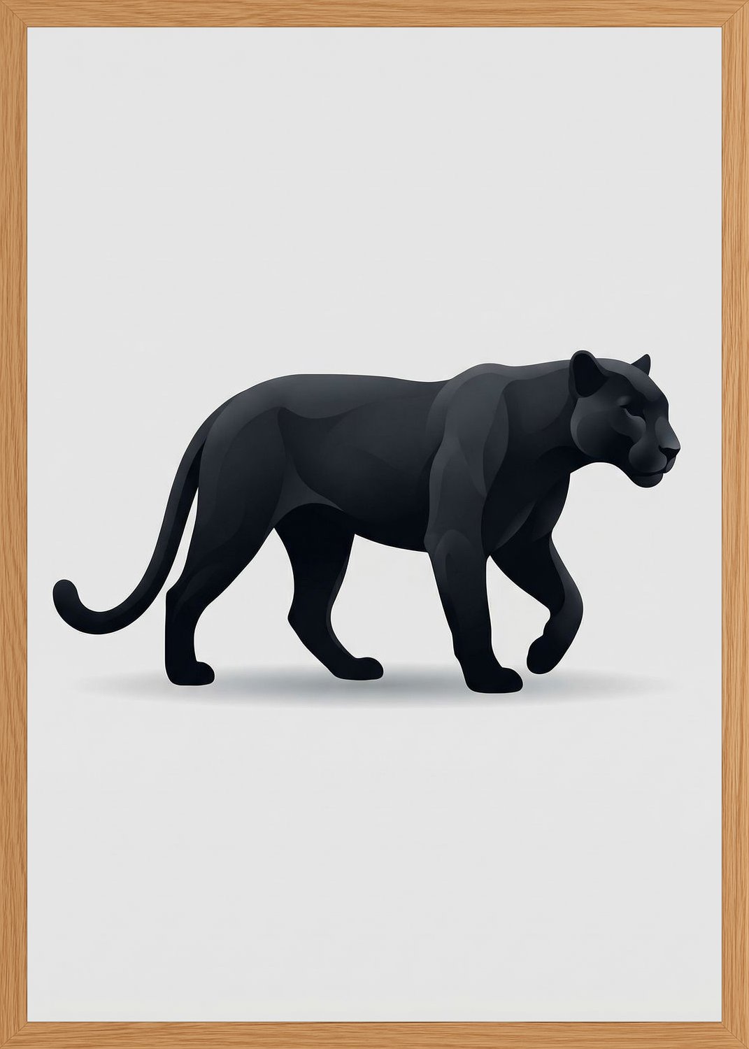 Poster in oak frame