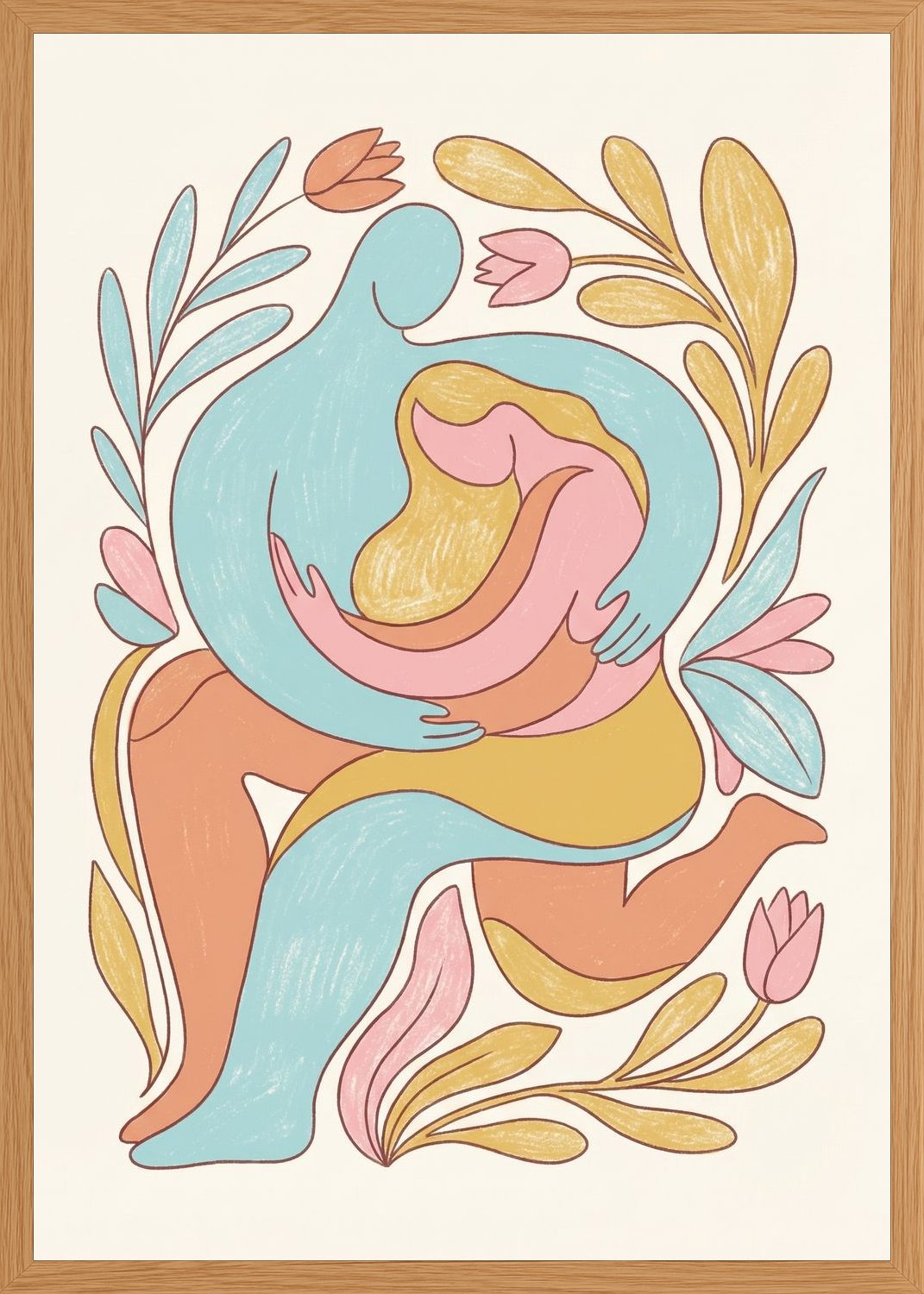 Poster in oak frame