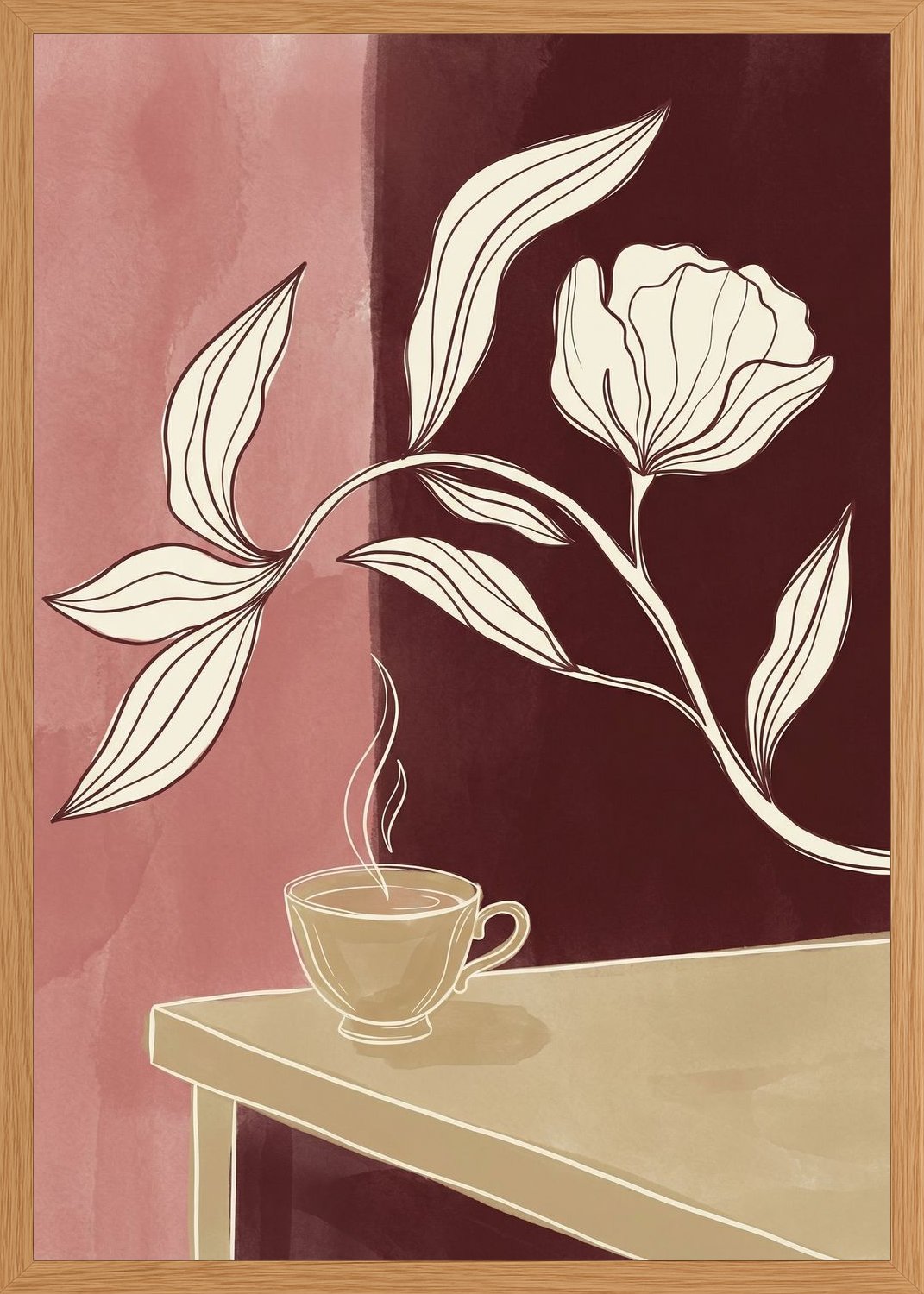 Poster in oak frame