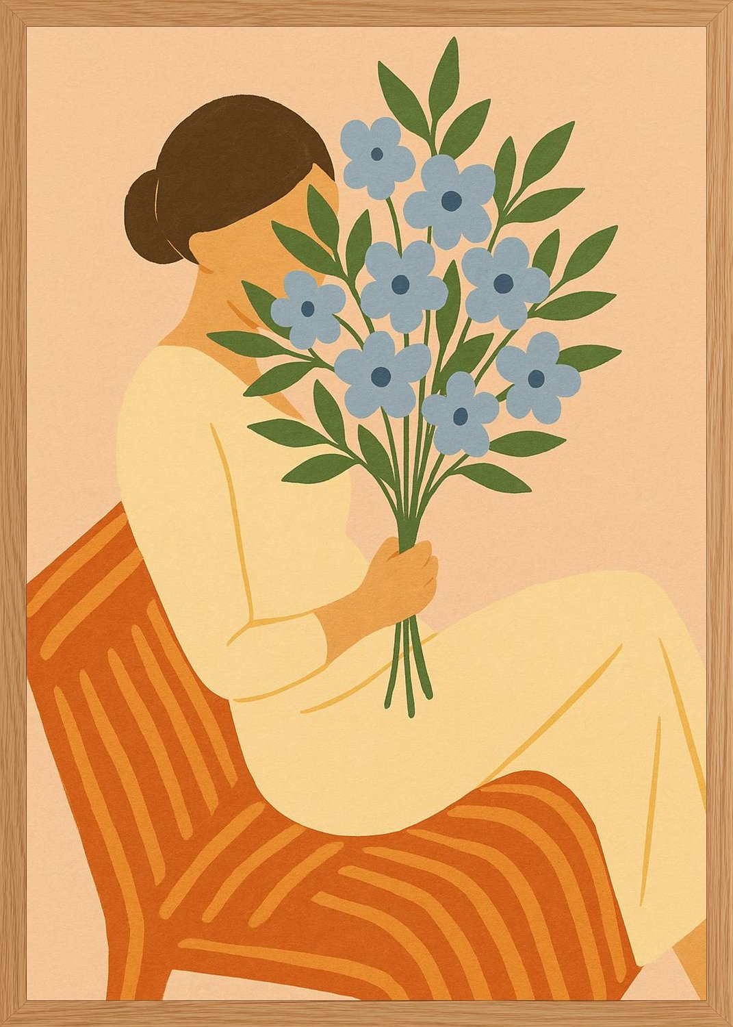 Poster in oak frame