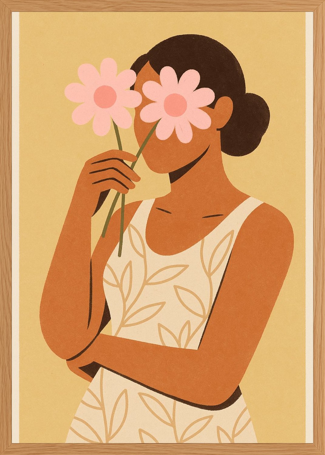 Poster in oak frame