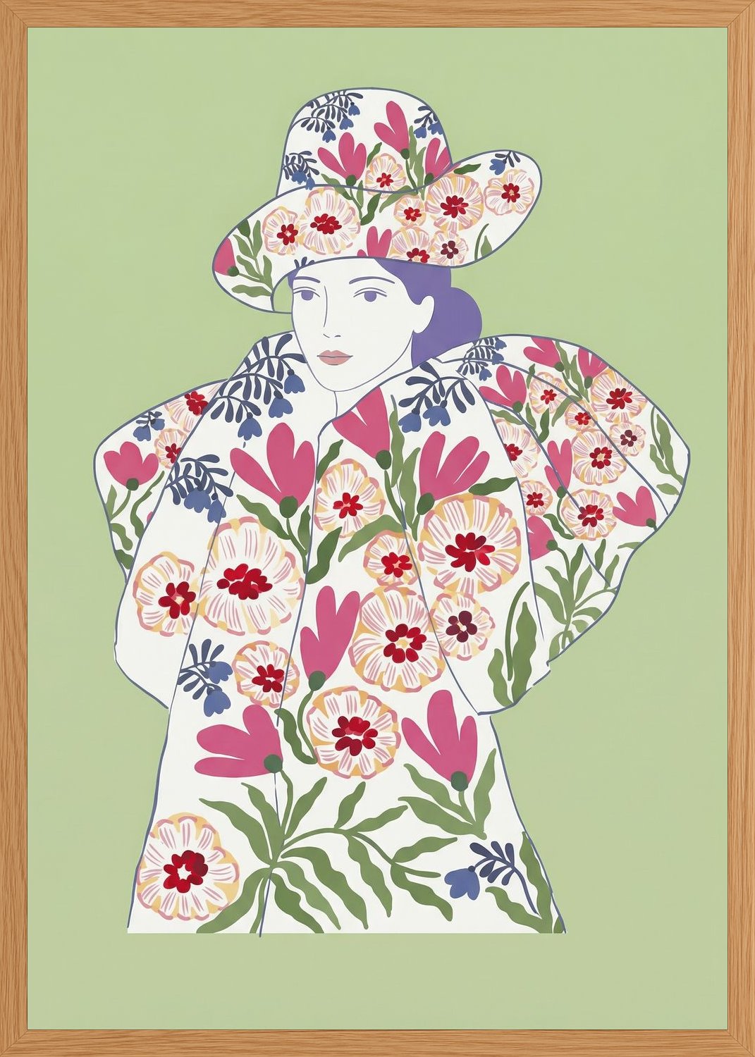 Poster in oak frame